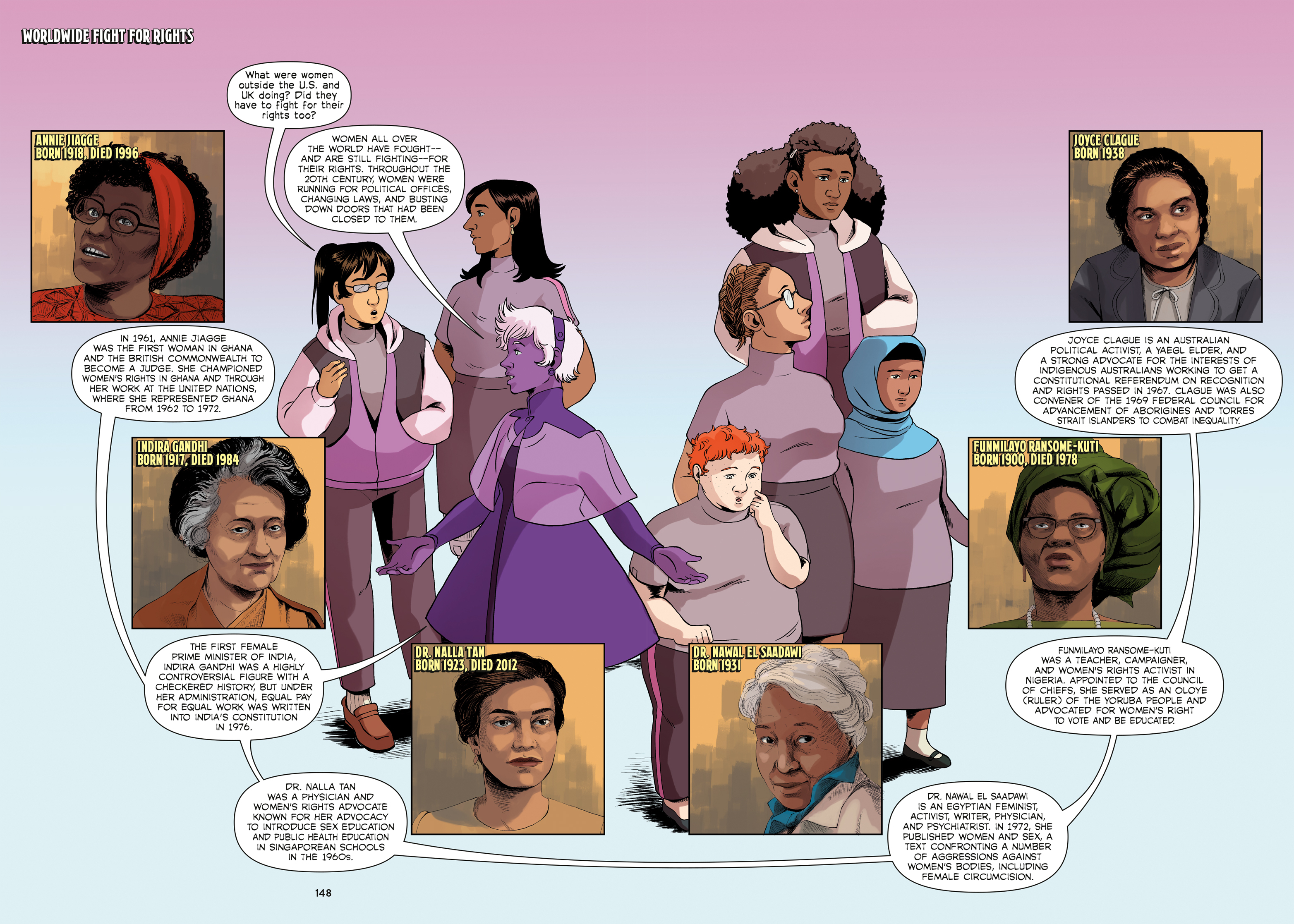 Read online Amazons, Abolitionists, and Activists: A Graphic History of Women's Fight for Their Rights comic -  Issue # TPB (Part 2) - 33