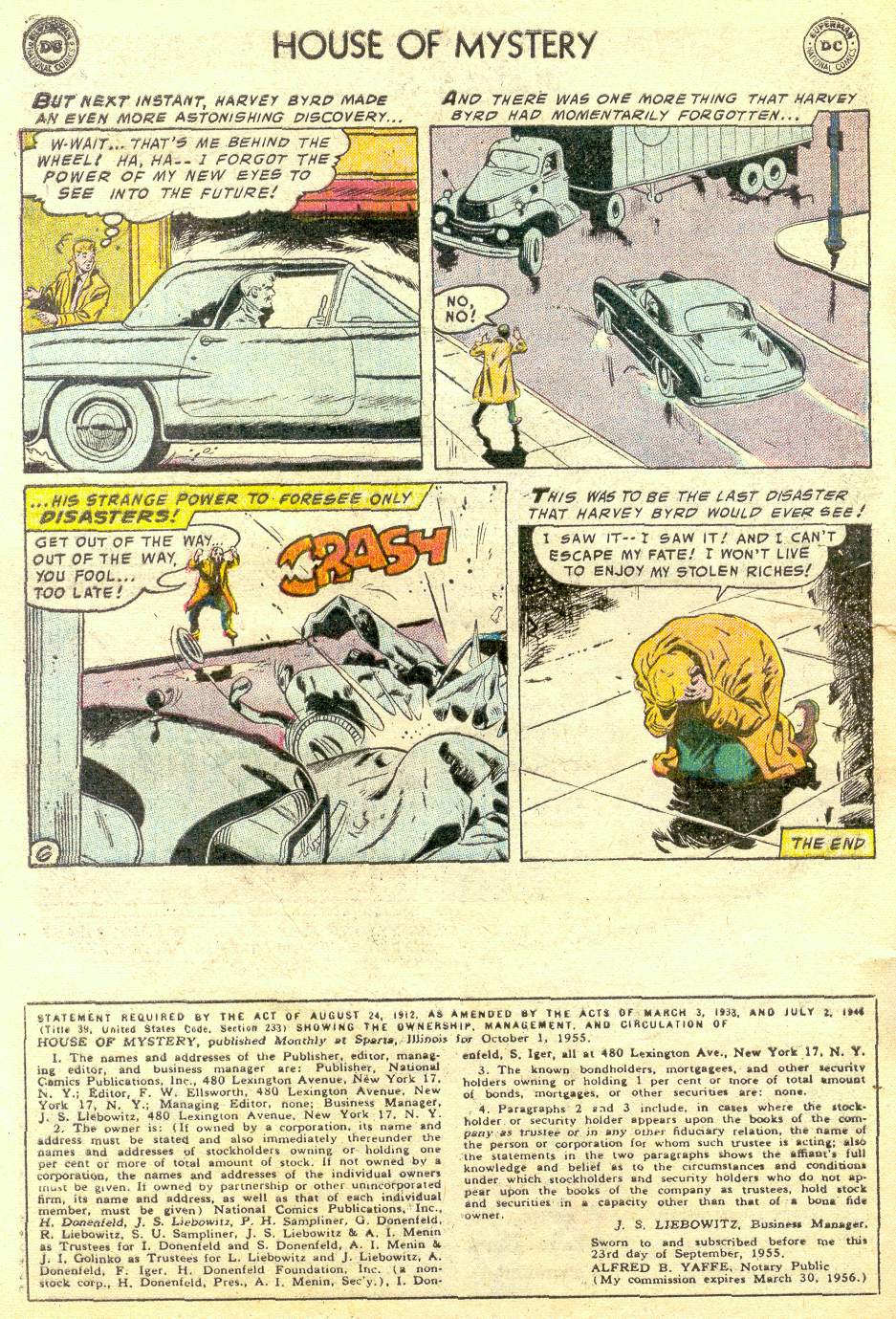 Read online House of Mystery (1951) comic -  Issue #47 - 32