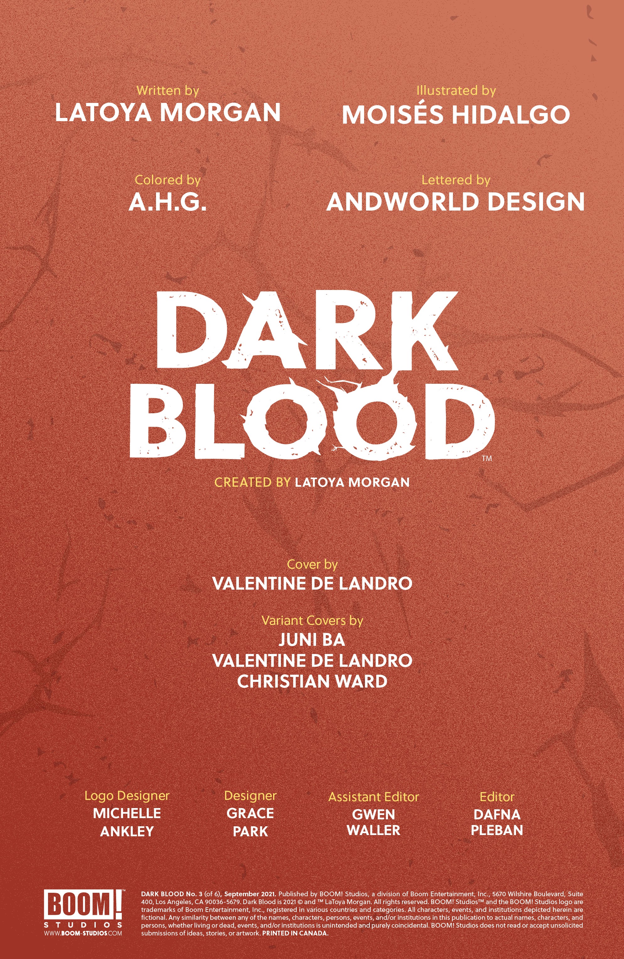 Read online Dark Blood comic -  Issue #3 - 2