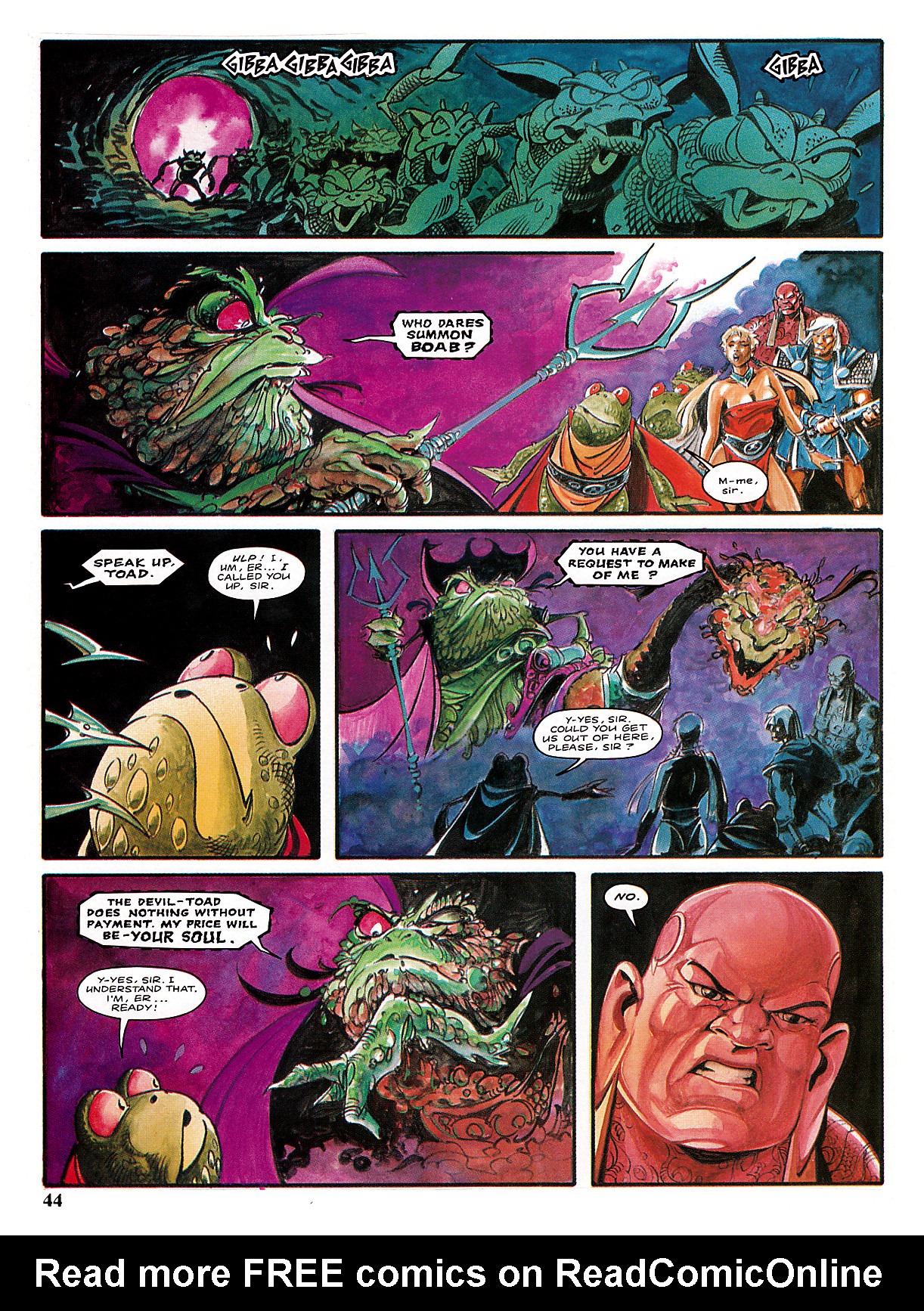 Read online Marvel Graphic Novel comic -  Issue #3 - The Chronicles of Genghis Grimtoad - 44