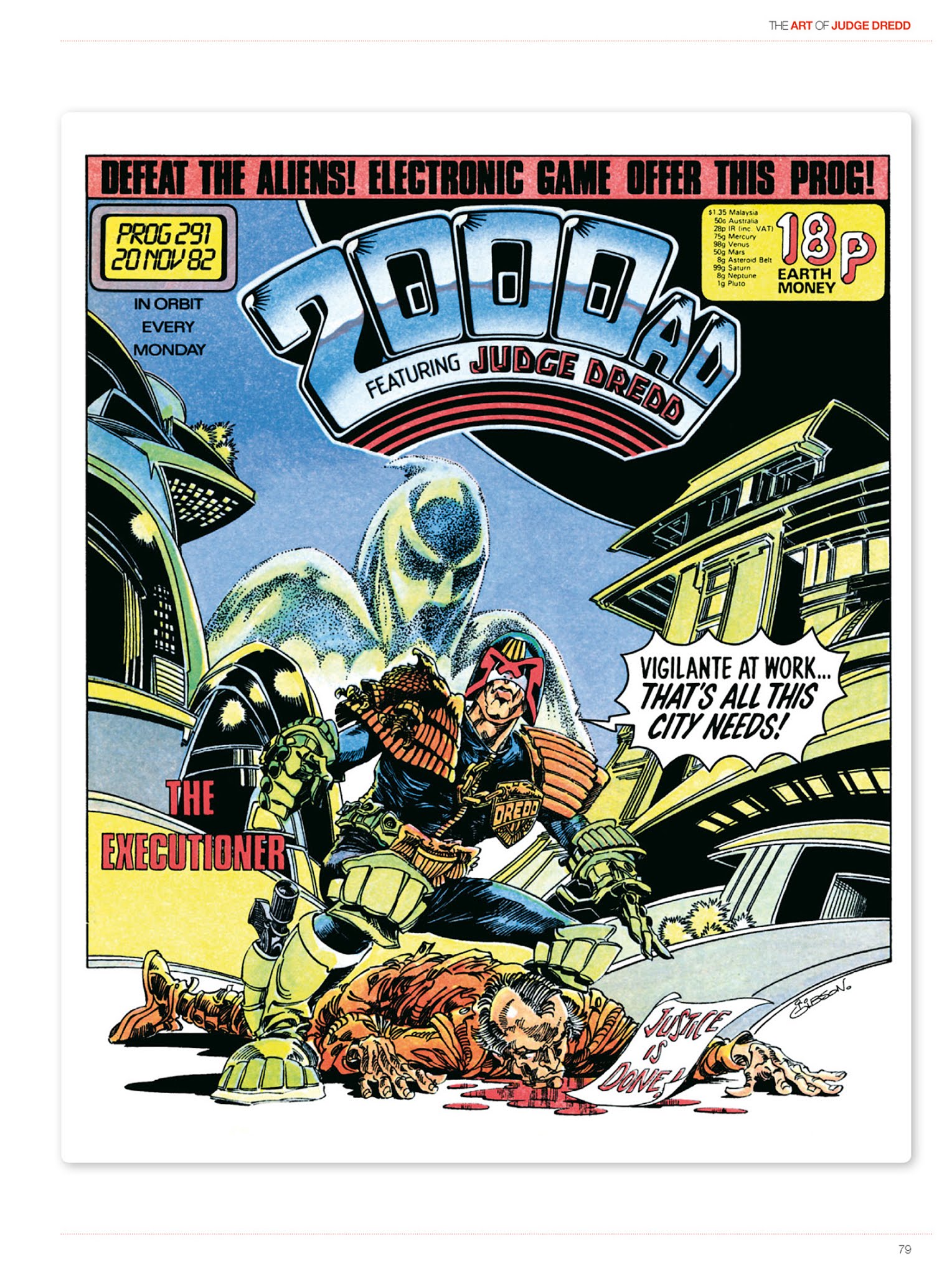 Read online The Art of Judge Dredd: Featuring 35 Years of Zarjaz Covers comic -  Issue # TPB (Part 1) - 77