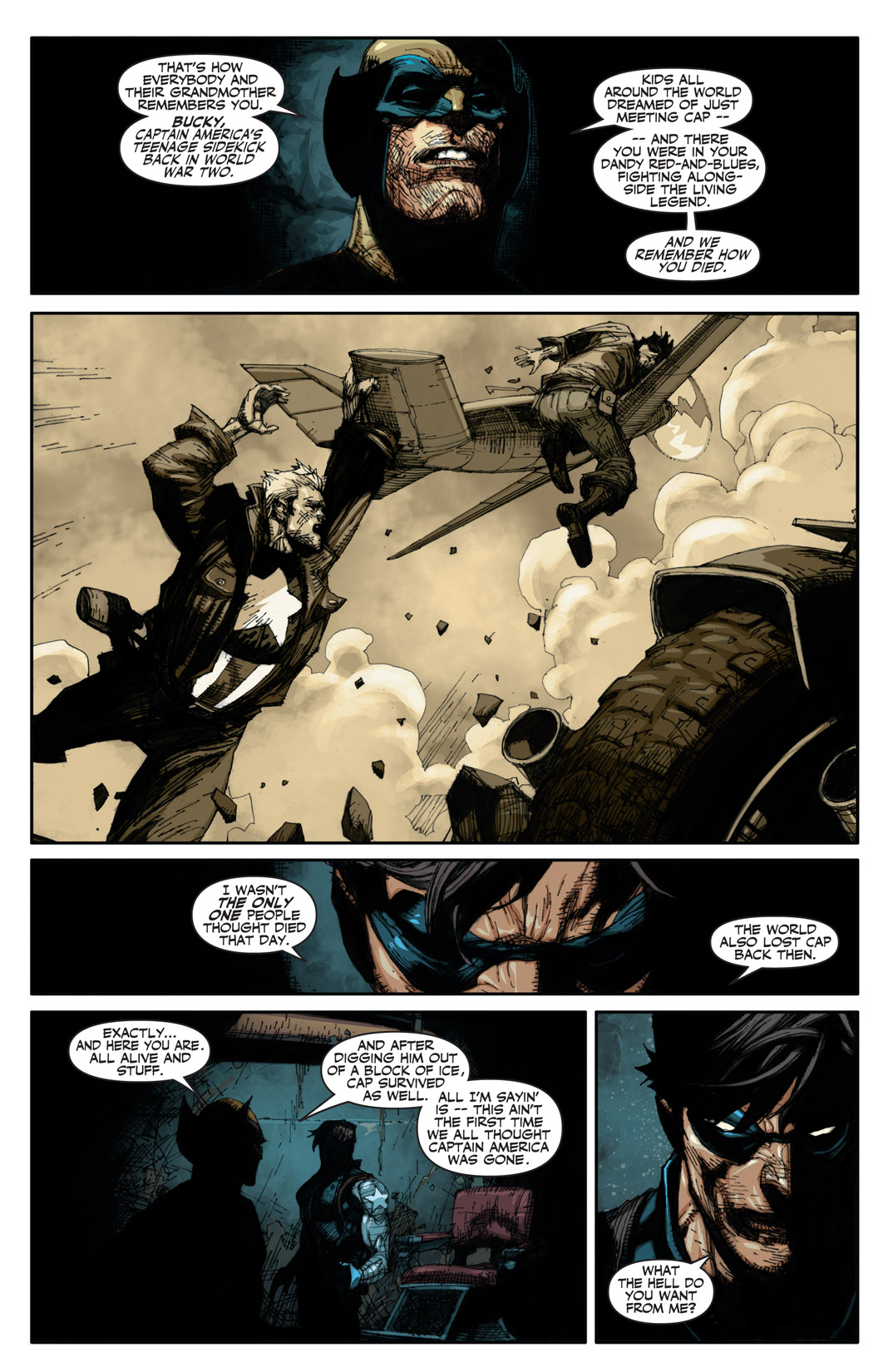 Read online Fallen Son: The Death of Captain America comic -  Issue #1 - 6
