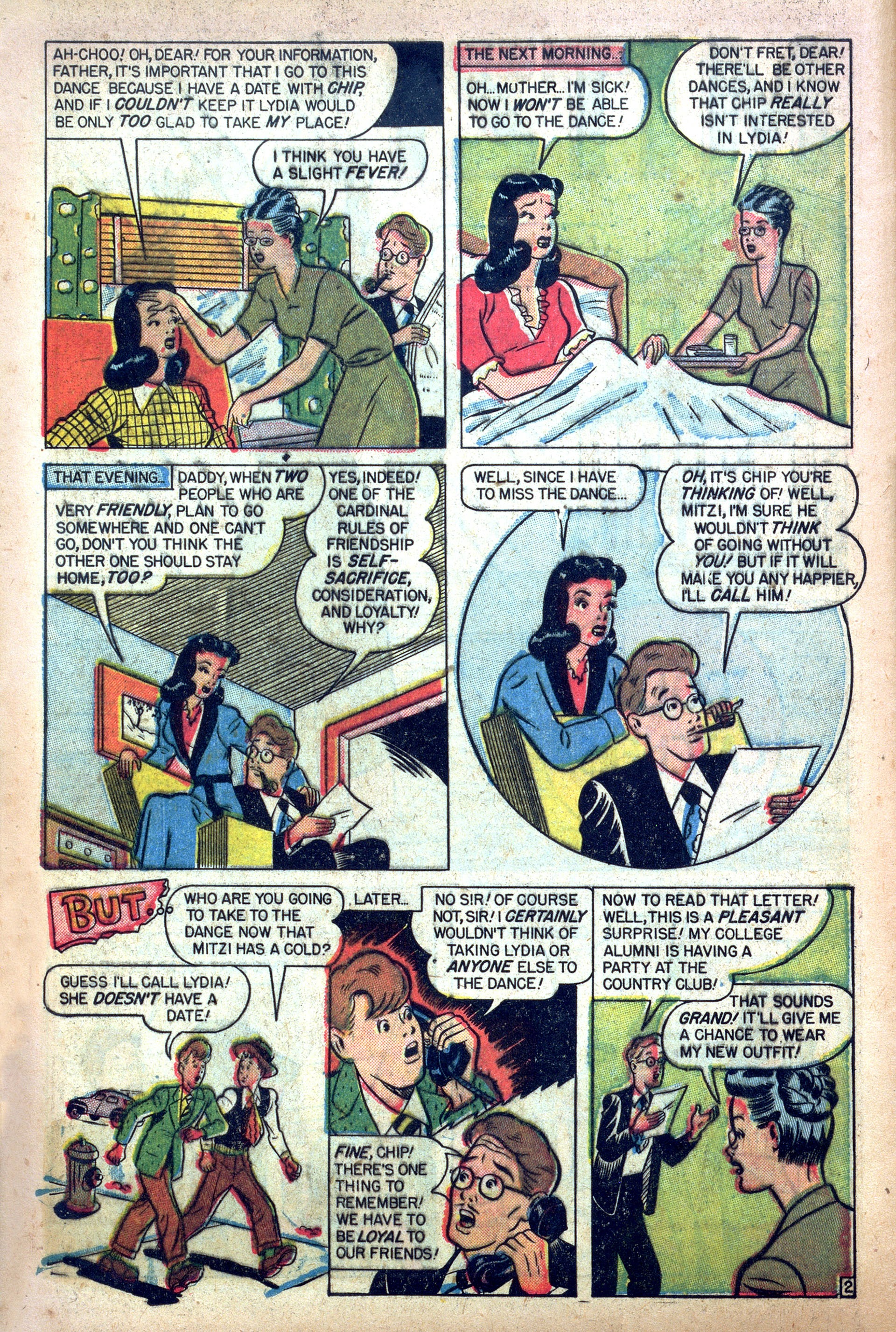 Read online Mitzi's Boy Friend comic -  Issue #6 - 28