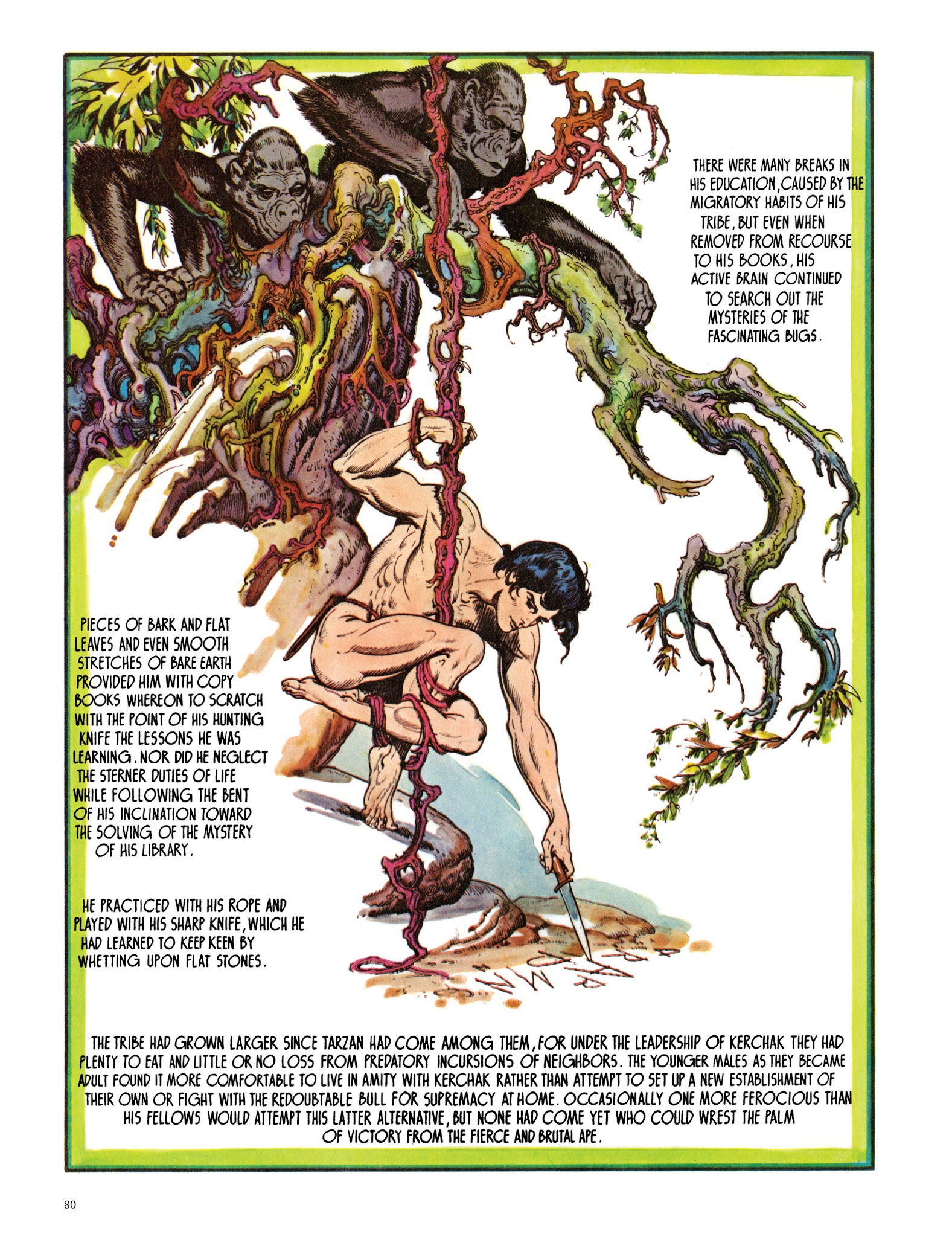 Read online Edgar Rice Burroughs' Tarzan: Burne Hogarth's Lord of the Jungle comic -  Issue # TPB - 80
