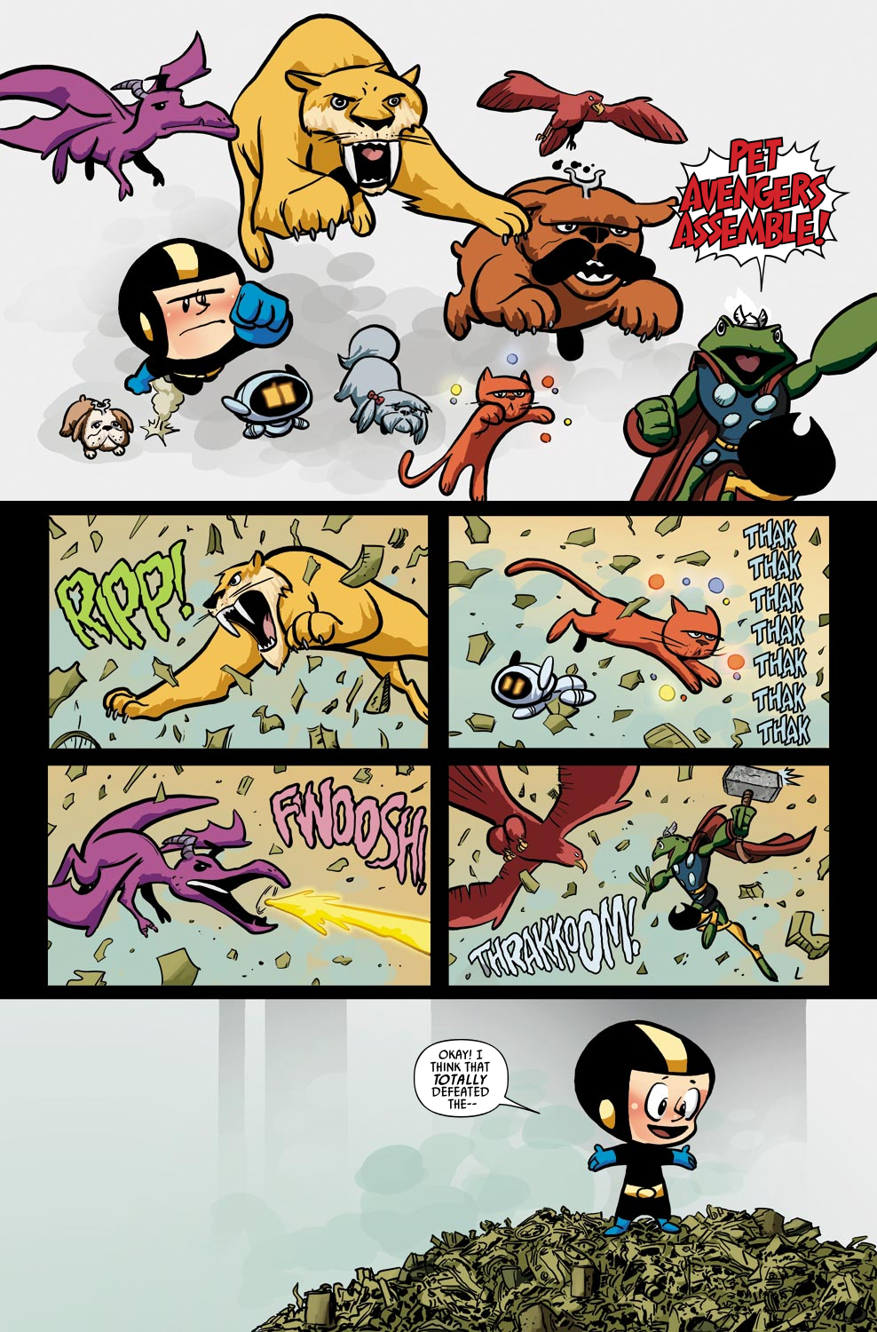 Read online Tails of the Pet Avengers: The Dogs of Summer comic -  Issue # Full - 13