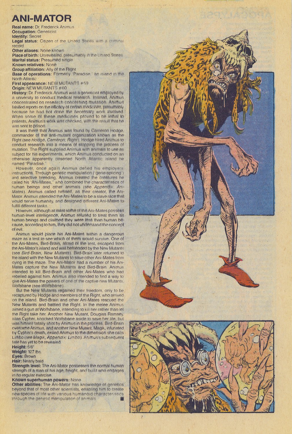 Read online The Official Handbook of the Marvel Universe: Update '89 comic -  Issue #1 - 10