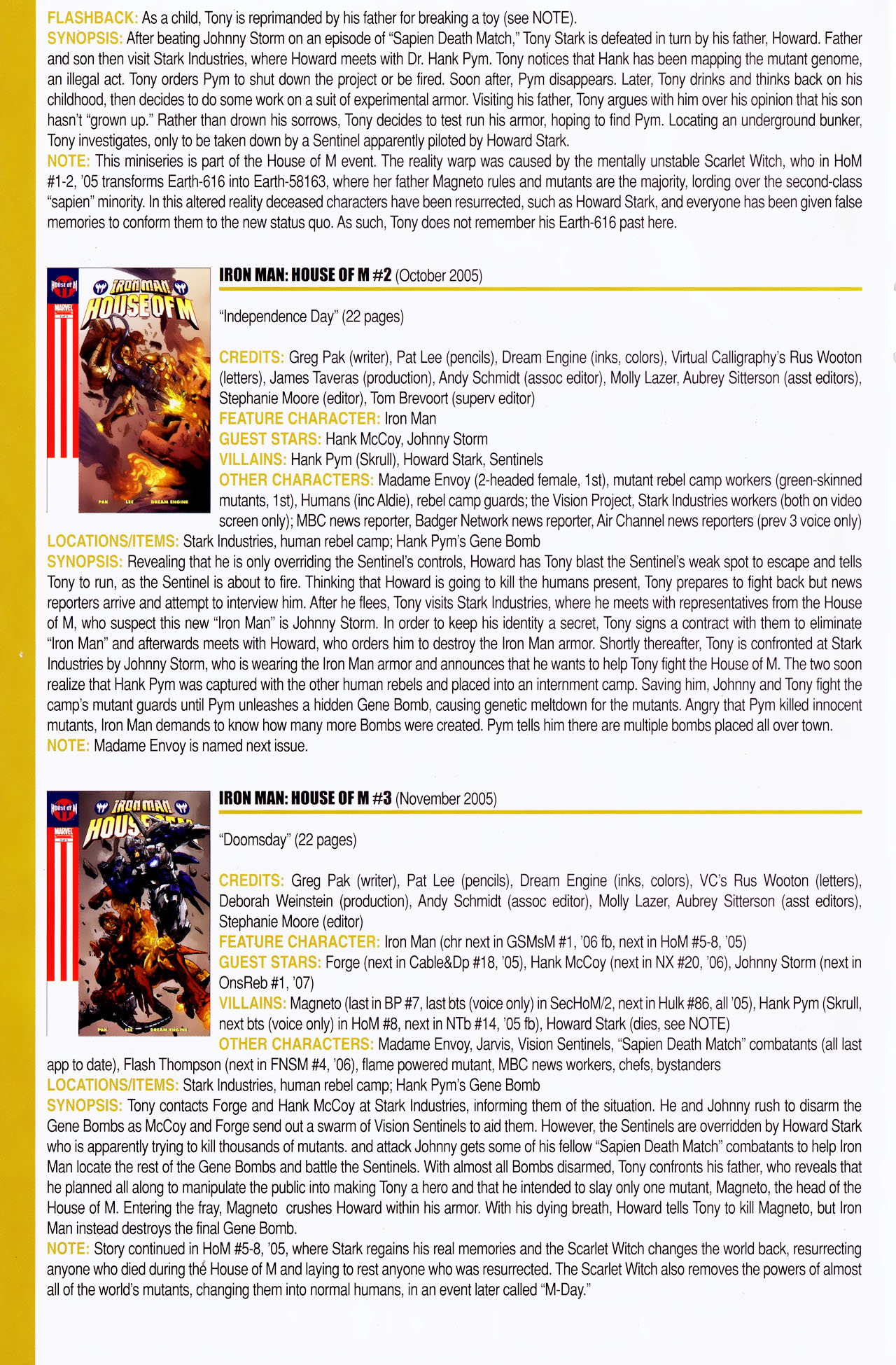 Read online Official Index to the Marvel Universe comic -  Issue #14 - 46