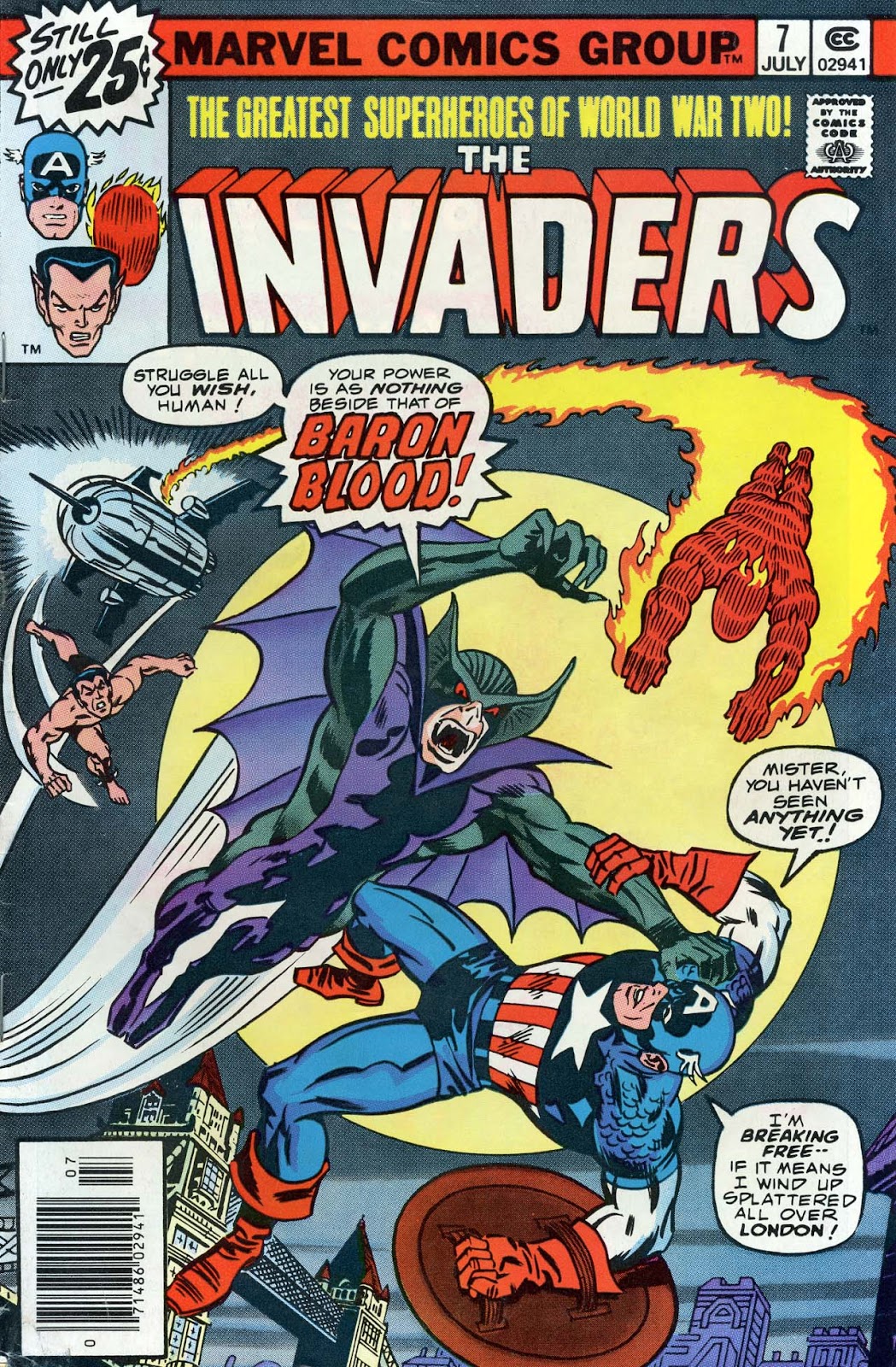 Invaders U-PICK ONE #2,6,20,23 or 28 Marvel Issues PRICED PER COMIC