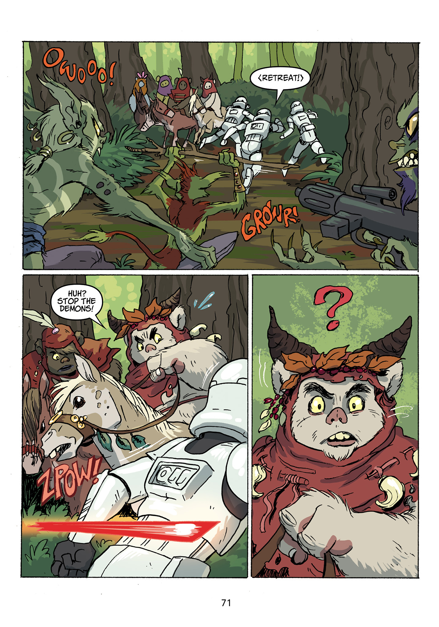 Read online Star Wars: Ewoks - Shadows of Endor comic -  Issue # TPB - 72