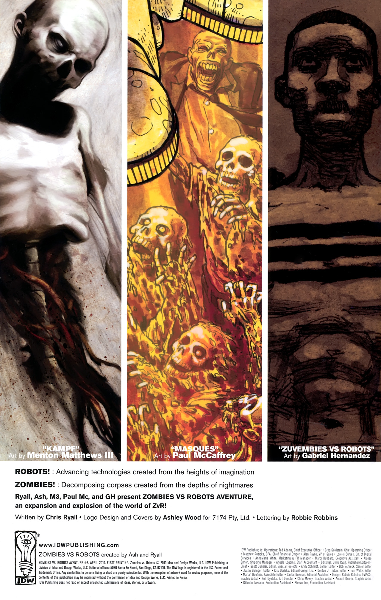 Read online Zombies vs. Robots Aventure comic -  Issue #3 - 2