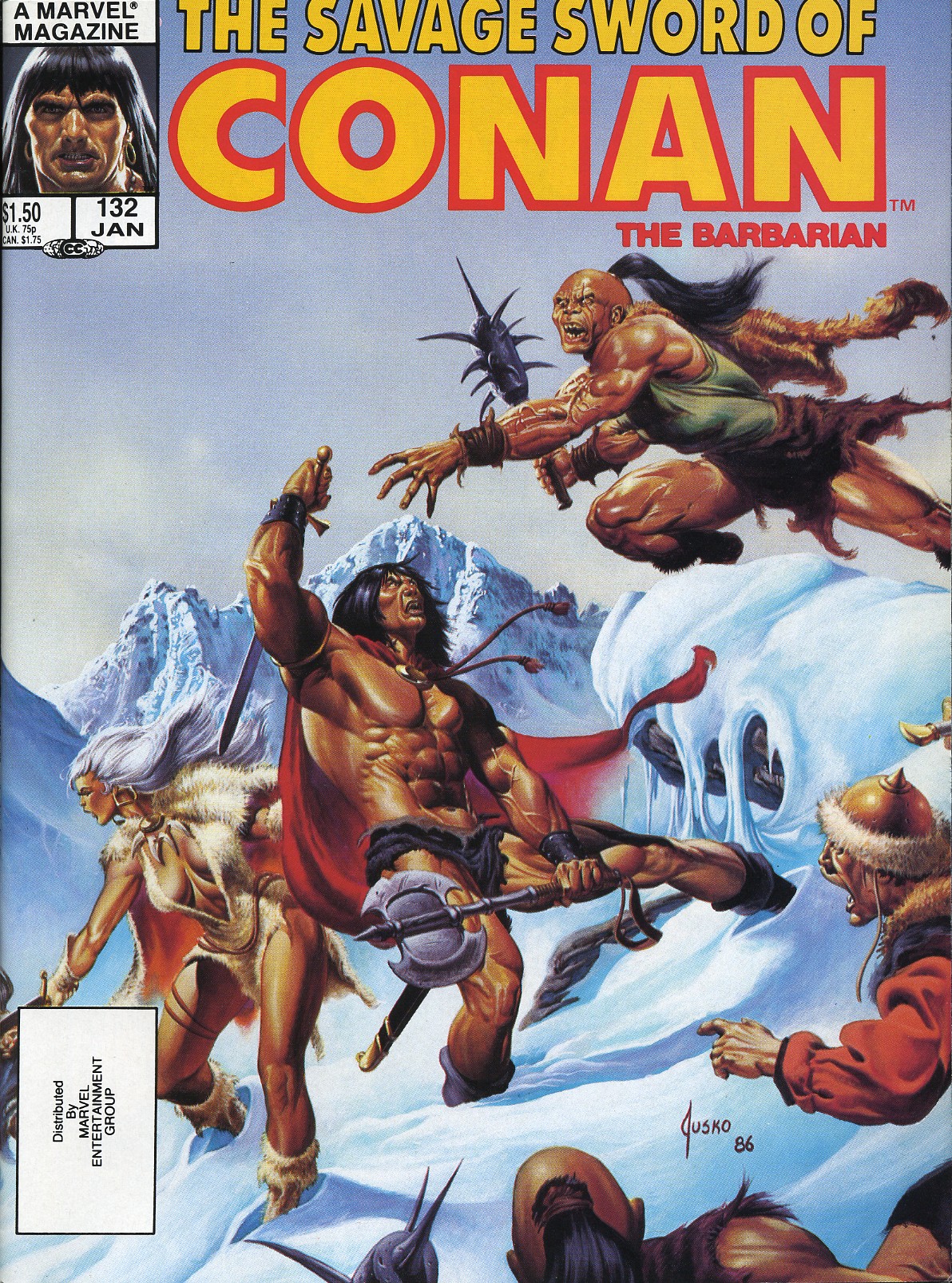 Read online The Savage Sword Of Conan comic -  Issue #132 - 1