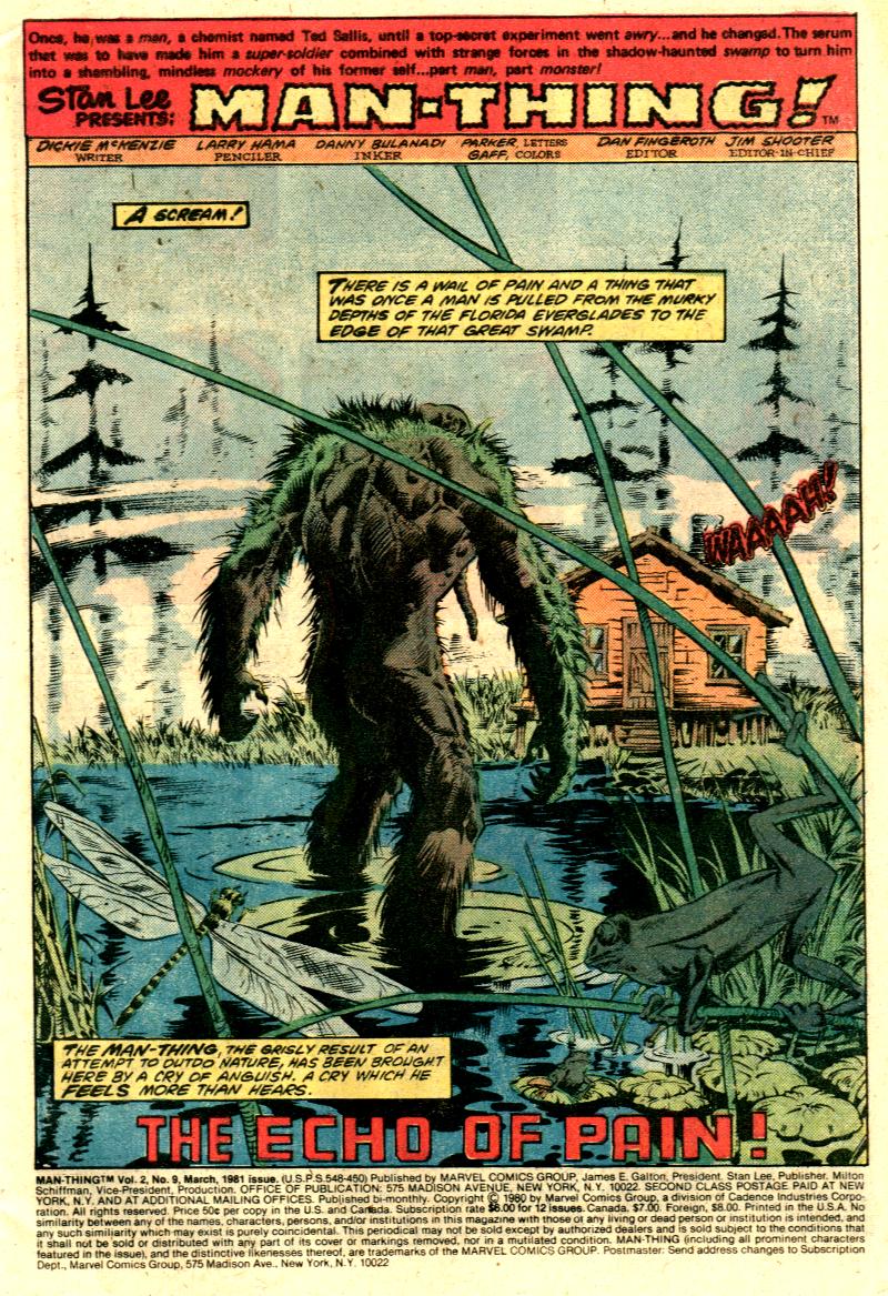 Read online Man-Thing (1979) comic -  Issue #9 - 2