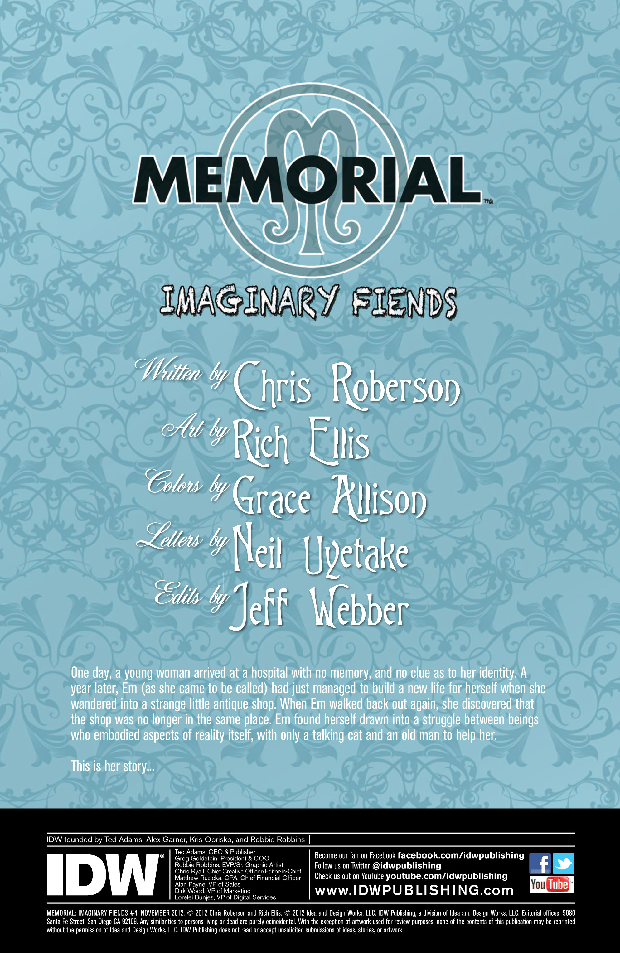 Read online Memorial: Imaginary Fiends comic -  Issue #4 - 2