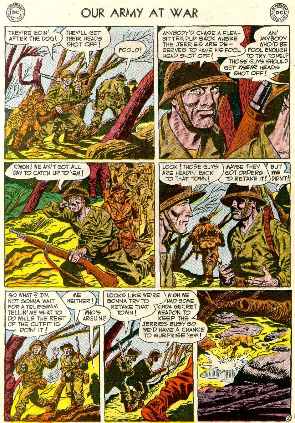 Read online Our Army at War (1952) comic -  Issue #7 - 22