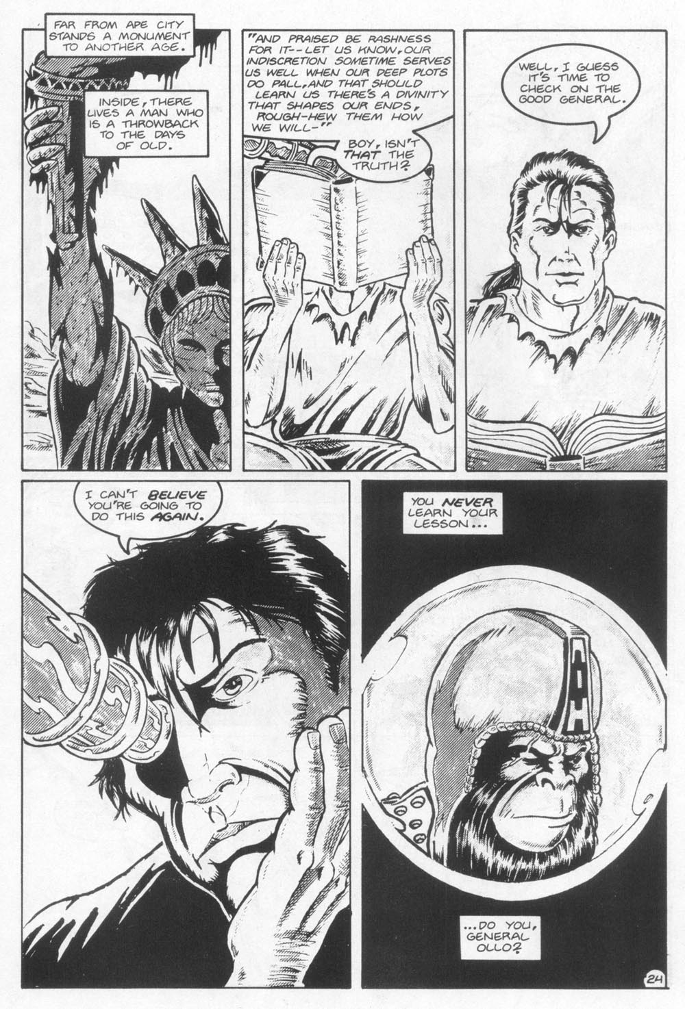 Read online Planet of the Apes (1990) comic -  Issue #21 - 26