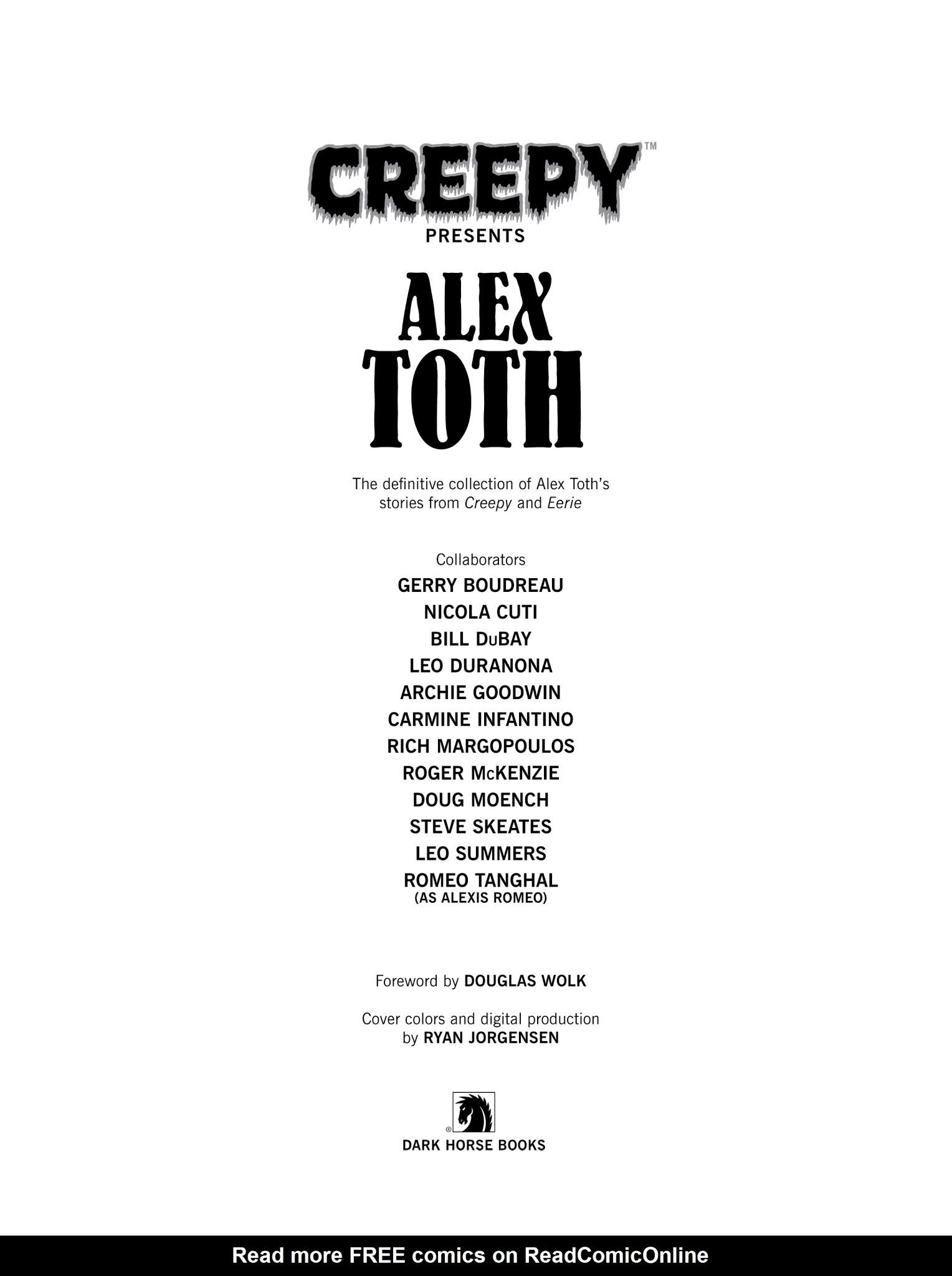 Read online Creepy Presents Alex Toth comic -  Issue # TPB (Part 1) - 5