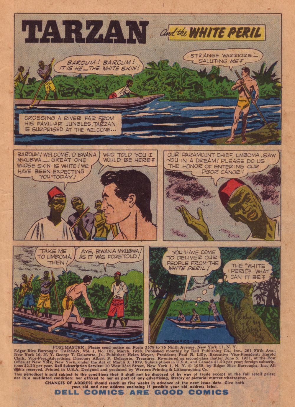 Read online Tarzan (1948) comic -  Issue #102 - 3