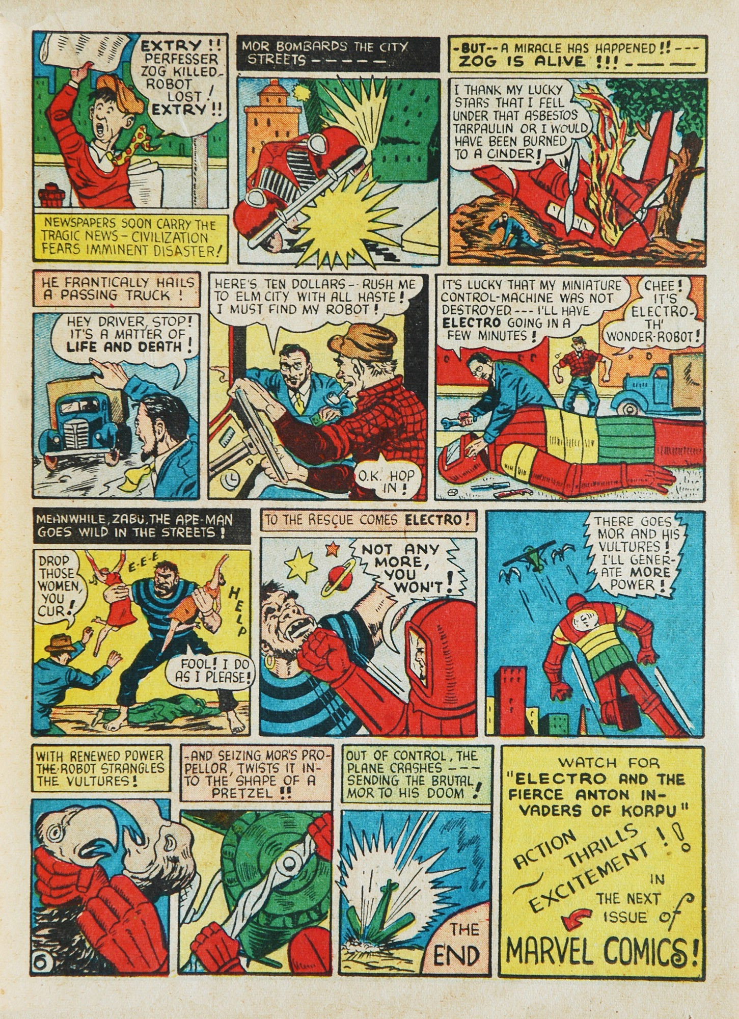 Read online Marvel Mystery Comics comic -  Issue #17 - 35