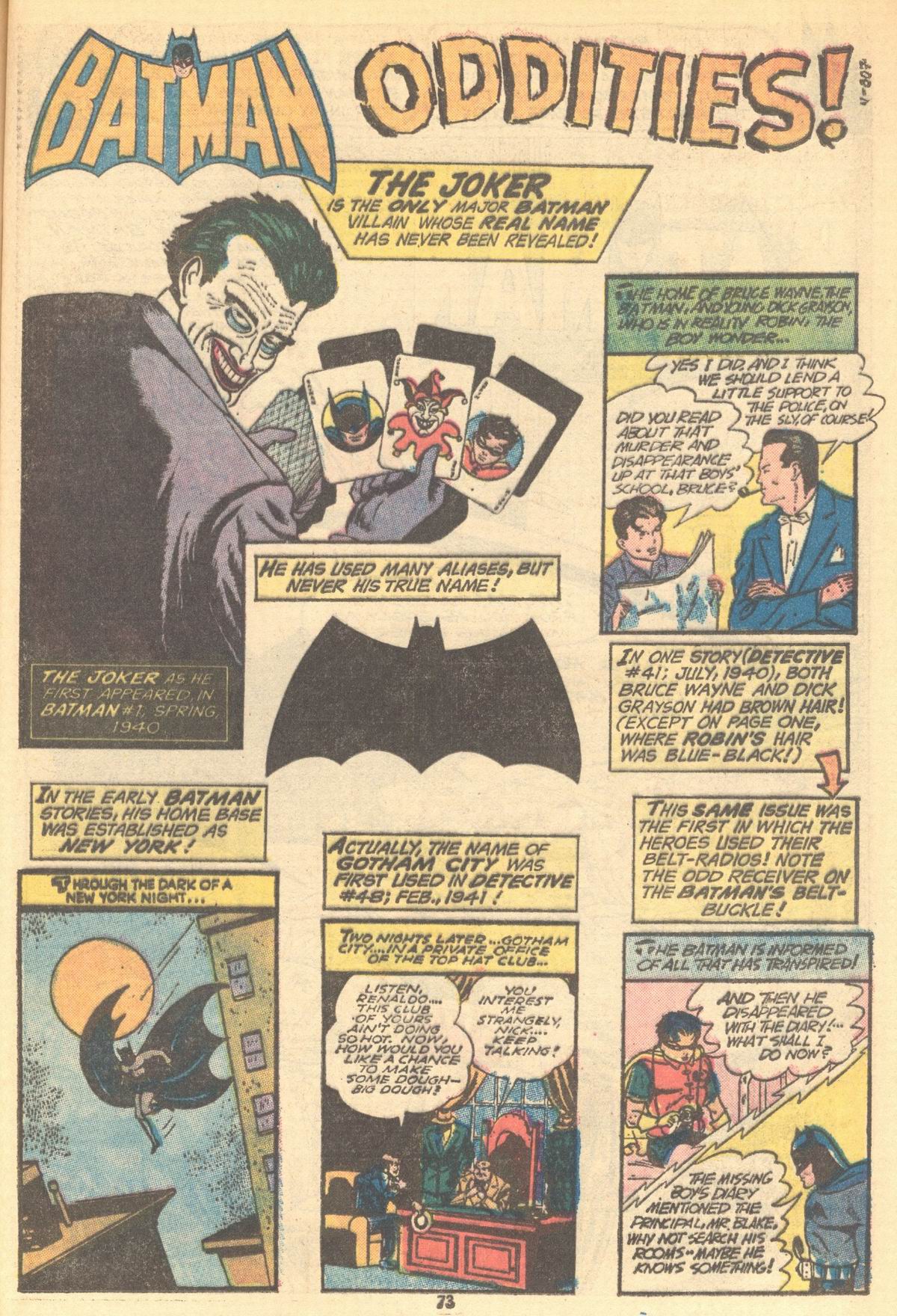 Read online Batman (1940) comic -  Issue #254 - 73