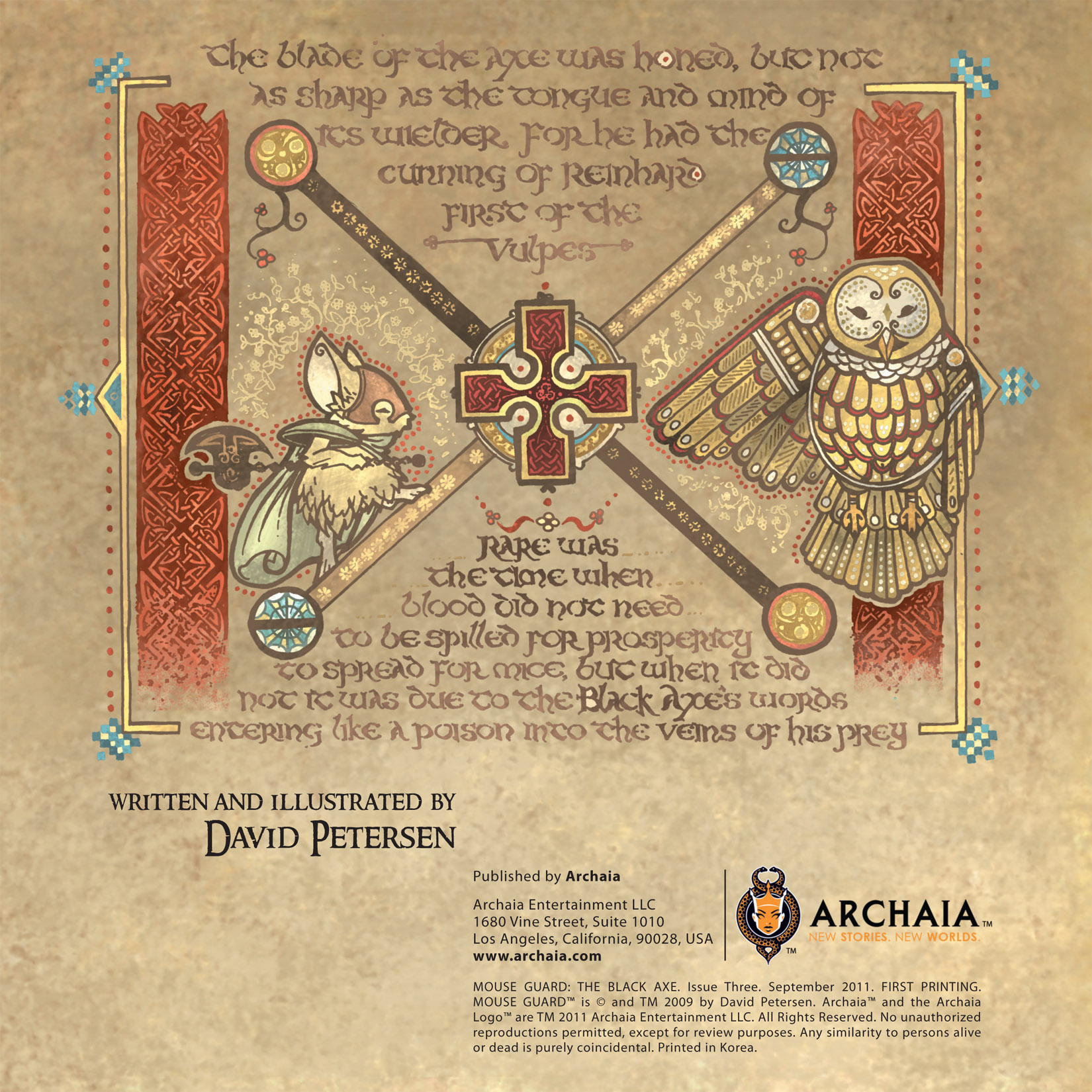 Read online Mouse Guard: The Black Axe comic -  Issue #3 - 2