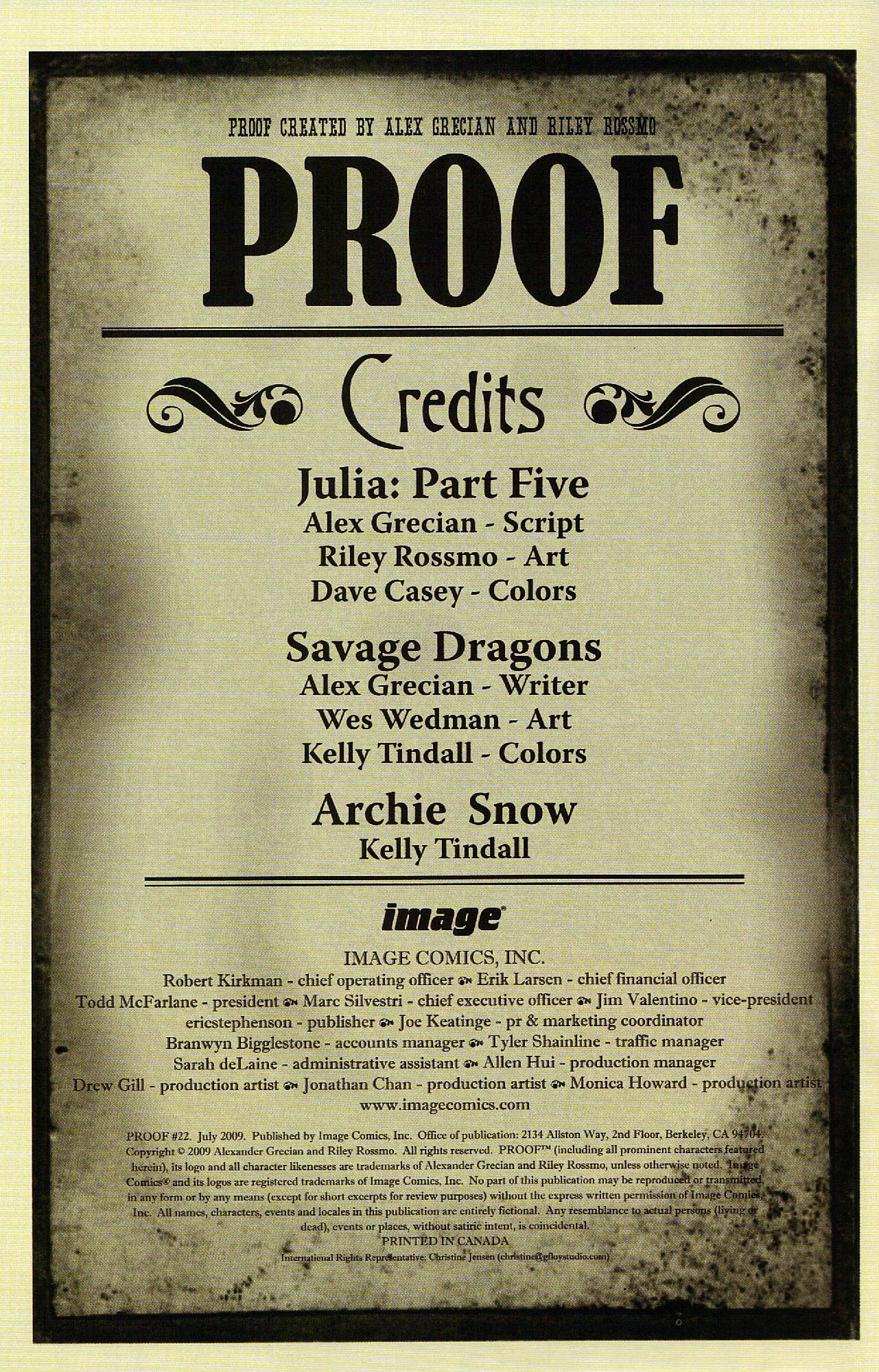 Read online Proof comic -  Issue #22 - 2