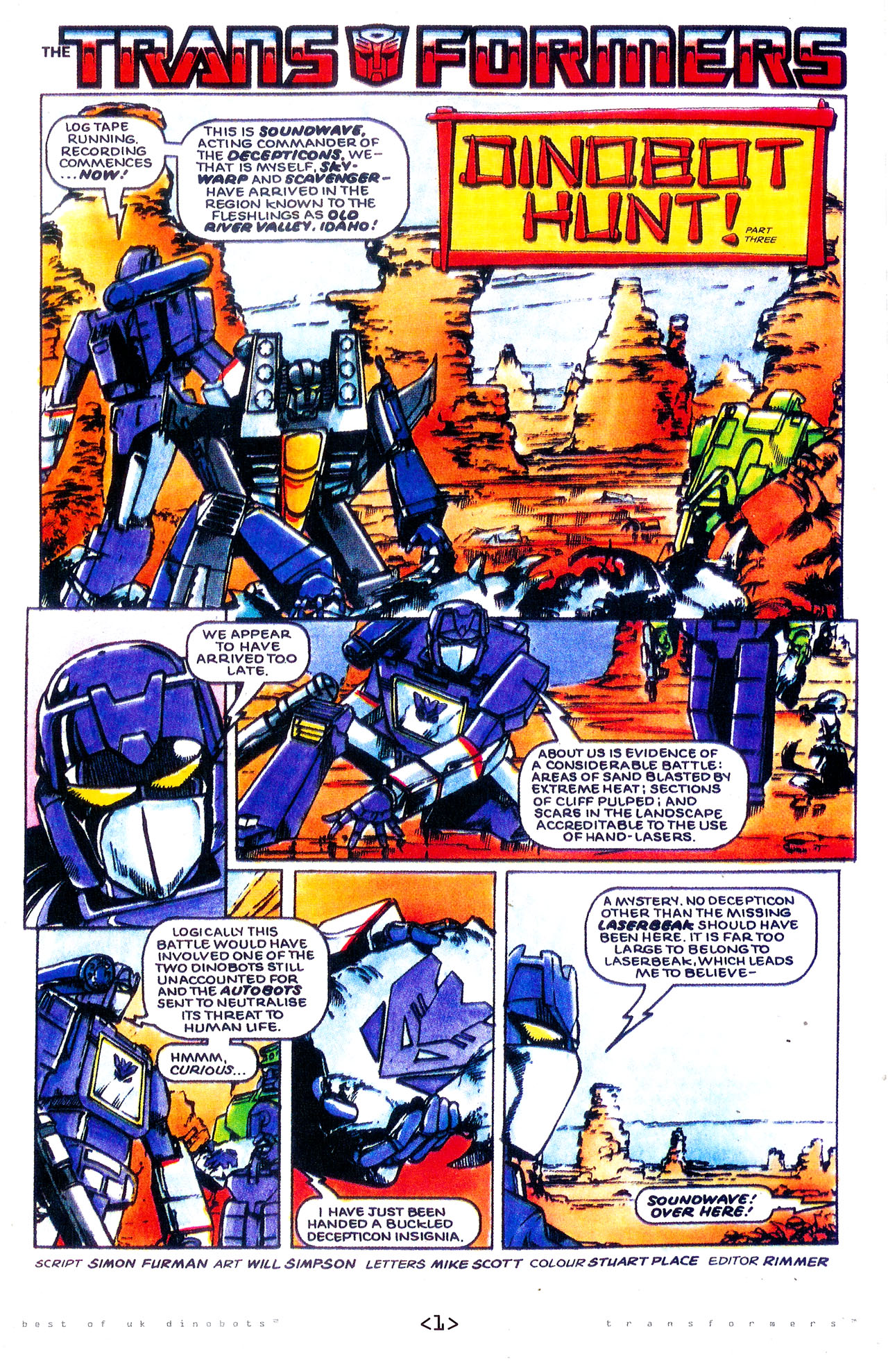 Read online The Transformers: Best of UK: Dinobots comic -  Issue #3 - 4