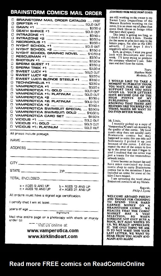 Read online Vamperotica comic -  Issue #3 - 35