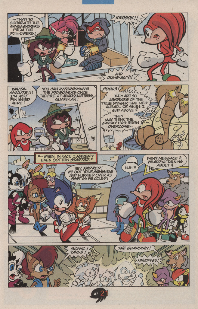 Read online Knuckles the Echidna comic -  Issue #9 - 29