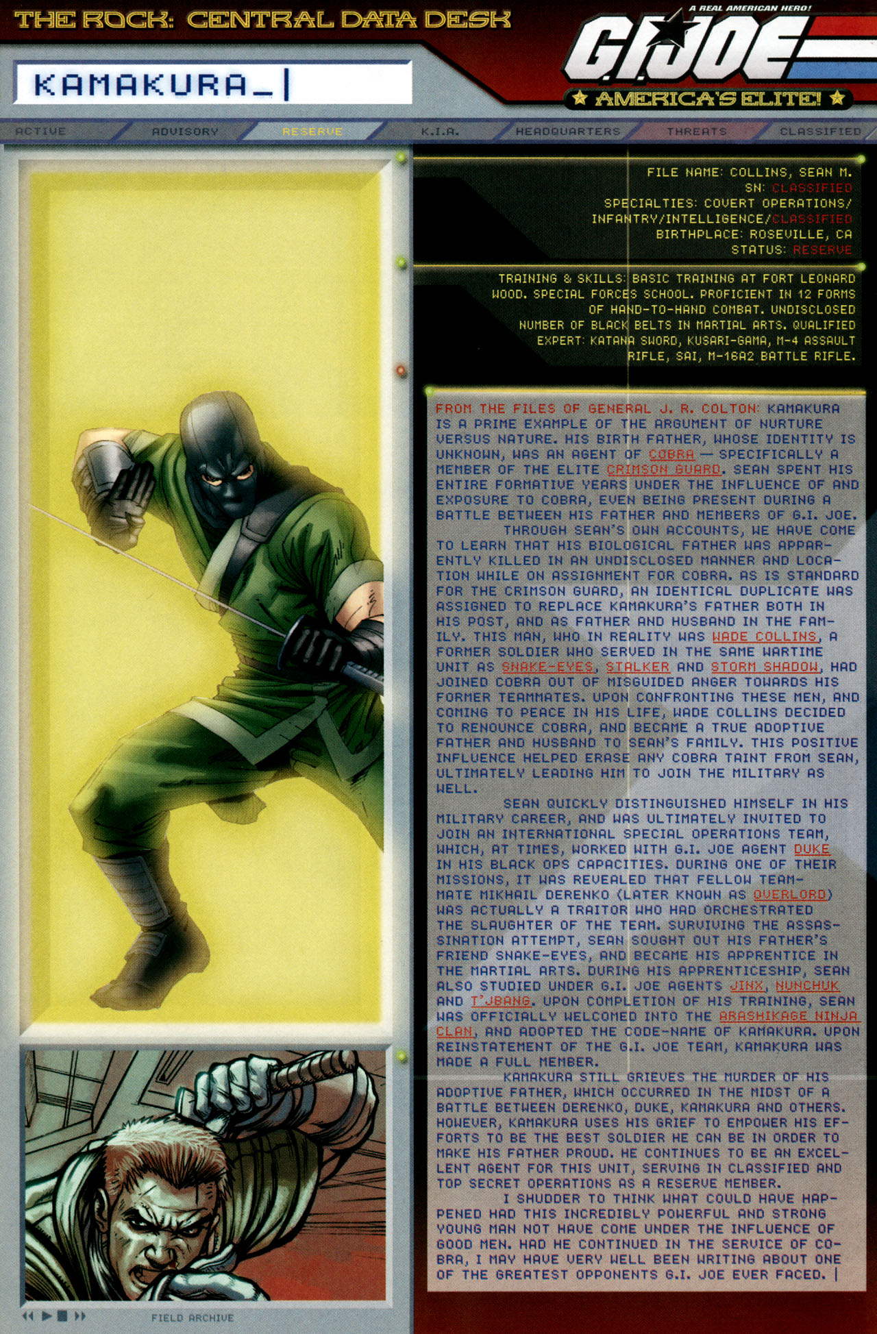 Read online G.I. Joe: Data Desk Handbook comic -  Issue #2 - 32