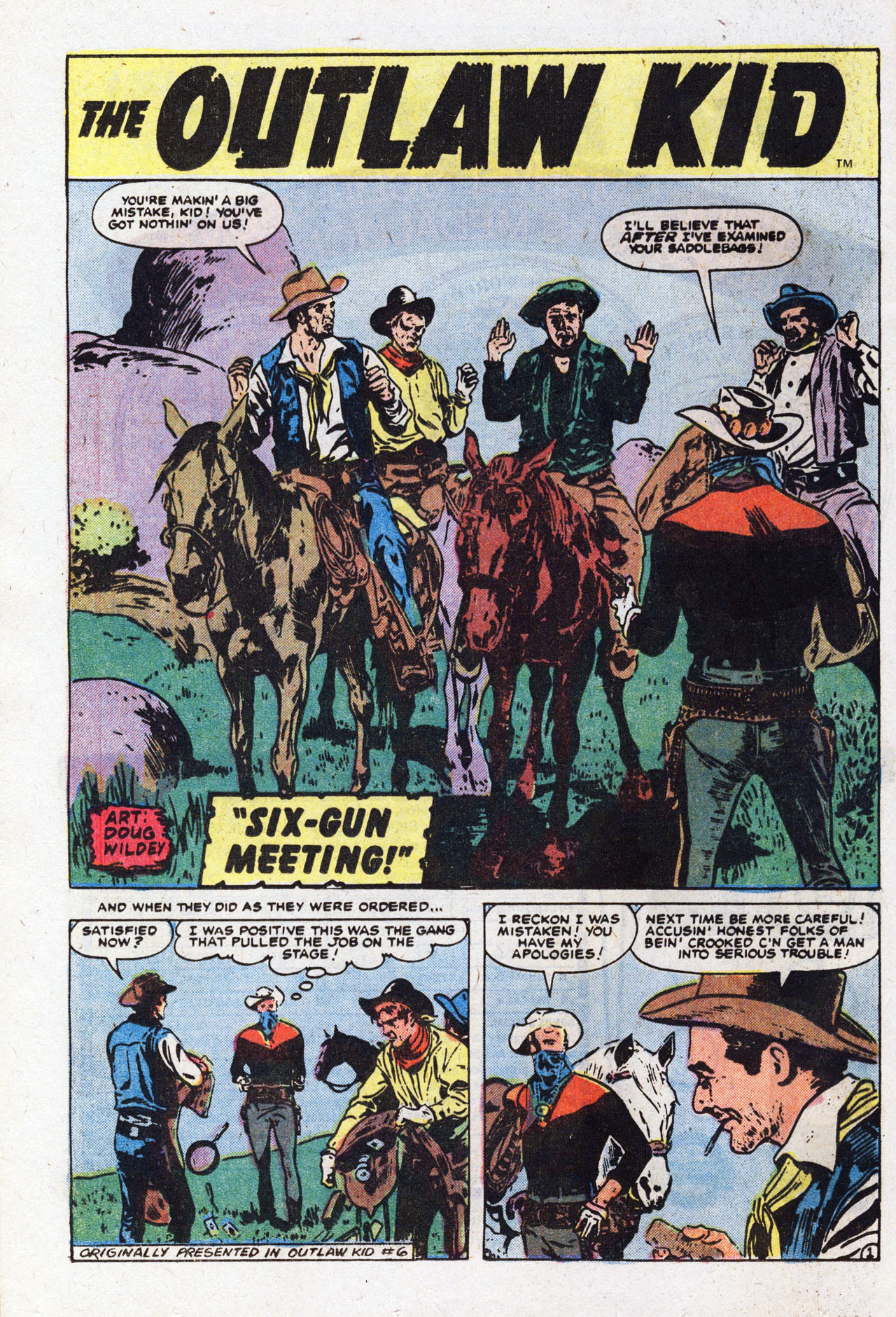 Read online The Outlaw Kid (1970) comic -  Issue #22 - 12