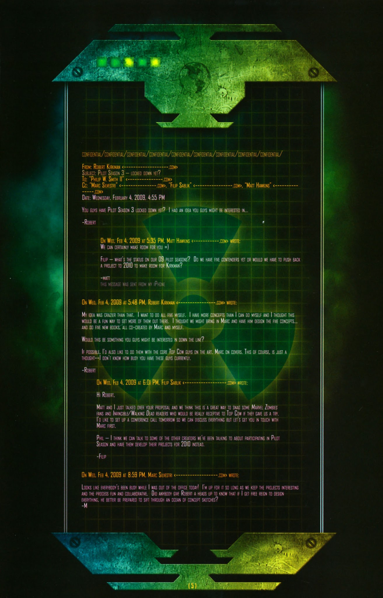 Read online Pilot Season 2009 comic -  Issue # Issue Declassified - 7