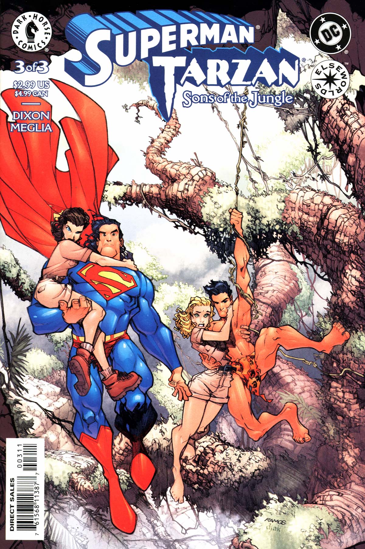 Read online Superman/Tarzan: Sons of the Jungle comic -  Issue #3 - 1