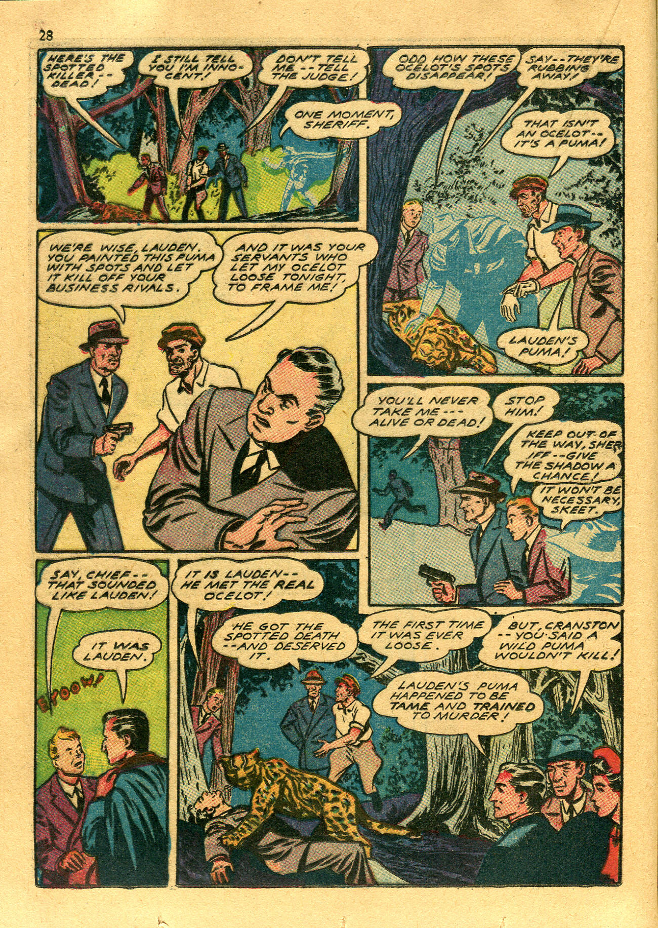 Read online Shadow Comics comic -  Issue #22 - 28