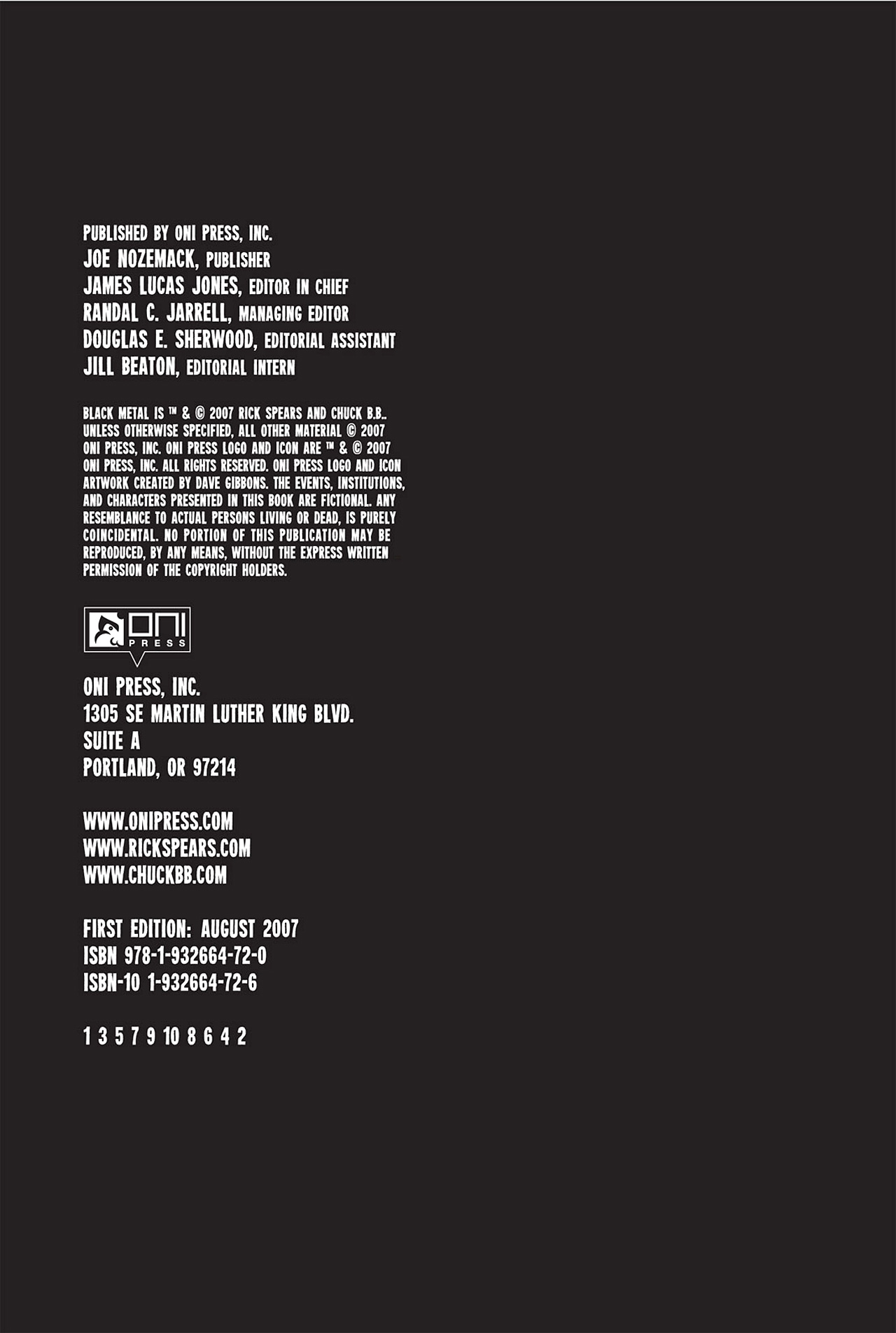 Read online Black Metal comic -  Issue #1 - 4