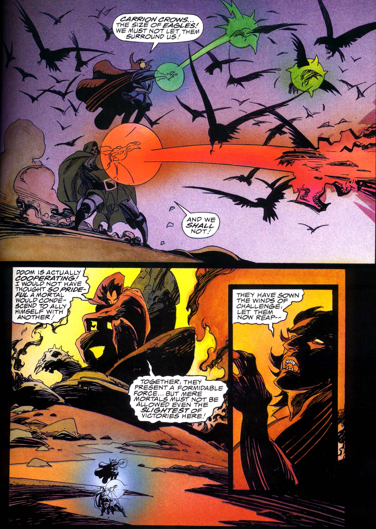Read online Marvel Graphic Novel comic -  Issue #49 - Doctor Strange & Doctor Doom - Triumph & Torment - 50