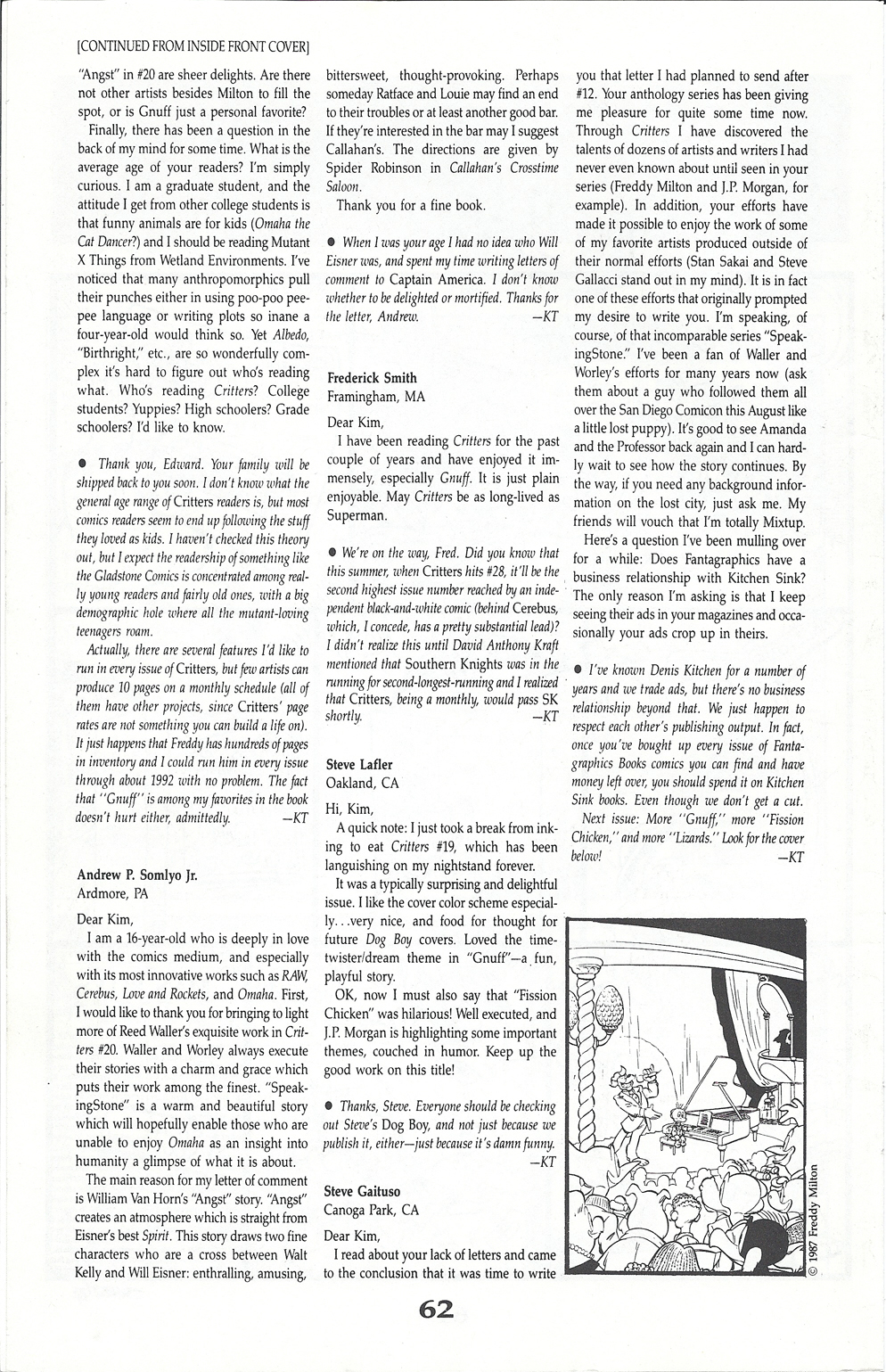 Read online Critters comic -  Issue #23 - 68