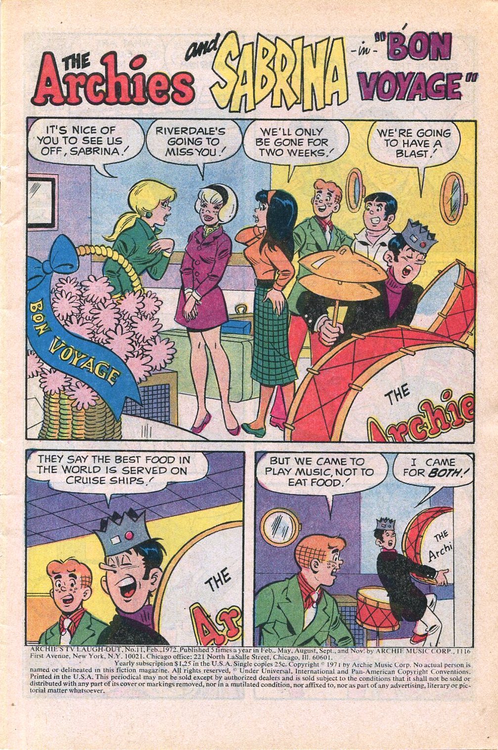 Read online Archie's TV Laugh-Out comic -  Issue #11 - 3