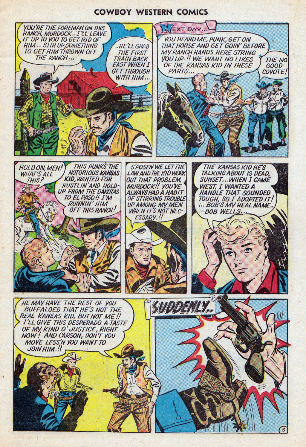 Read online Cowboy Western Comics (1948) comic -  Issue #27 - 5