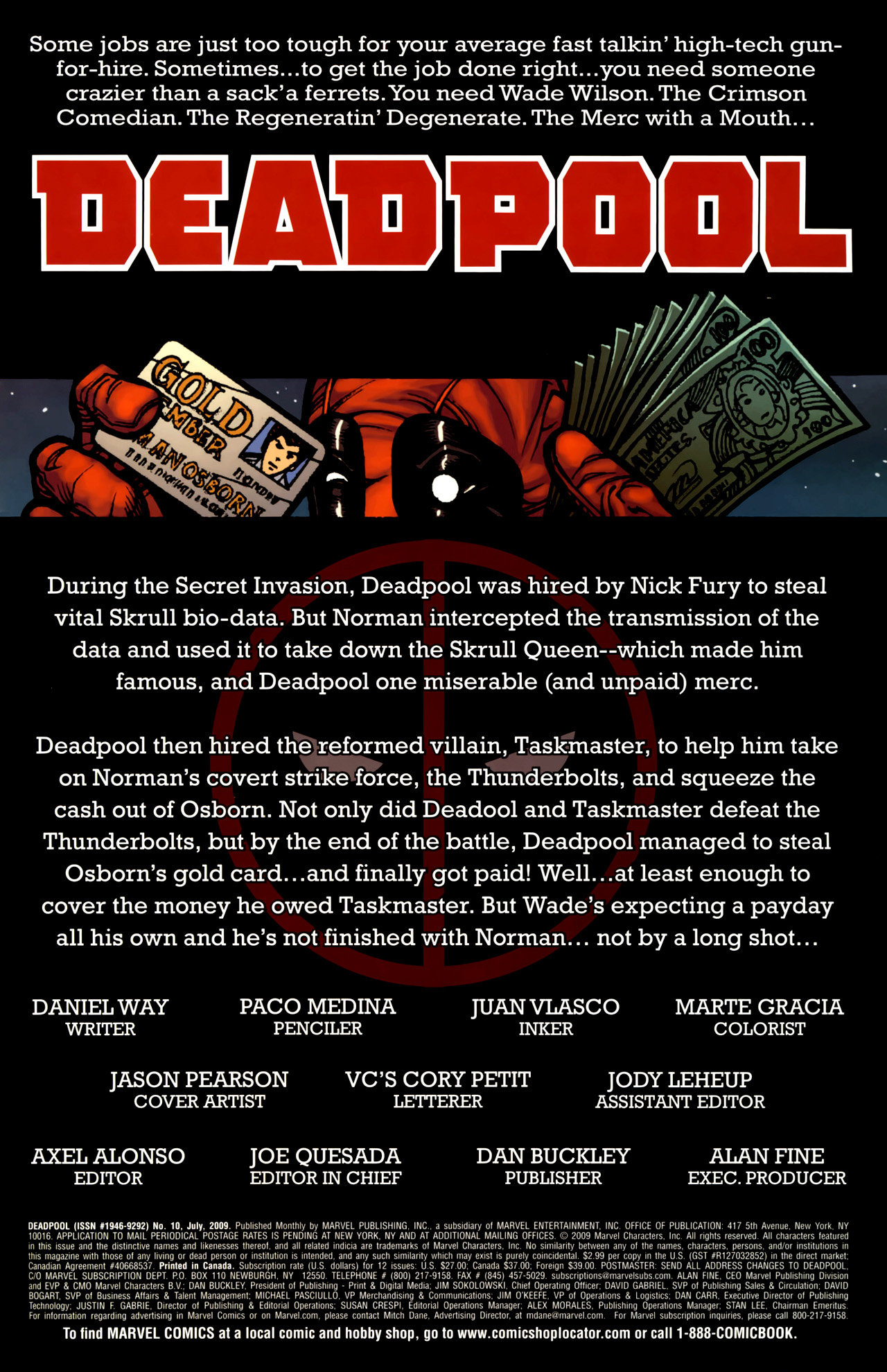Read online Deadpool (2008) comic -  Issue #10 - 2