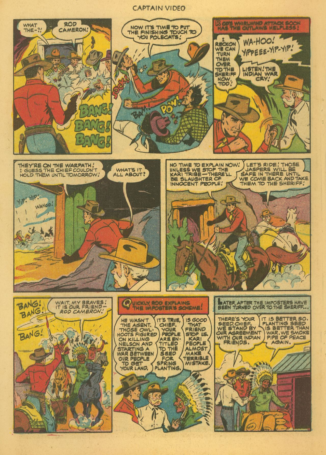 Read online Captain Video comic -  Issue # 006 (1951) 36pg c2c Fawcet (JVJ-Geo) - 20