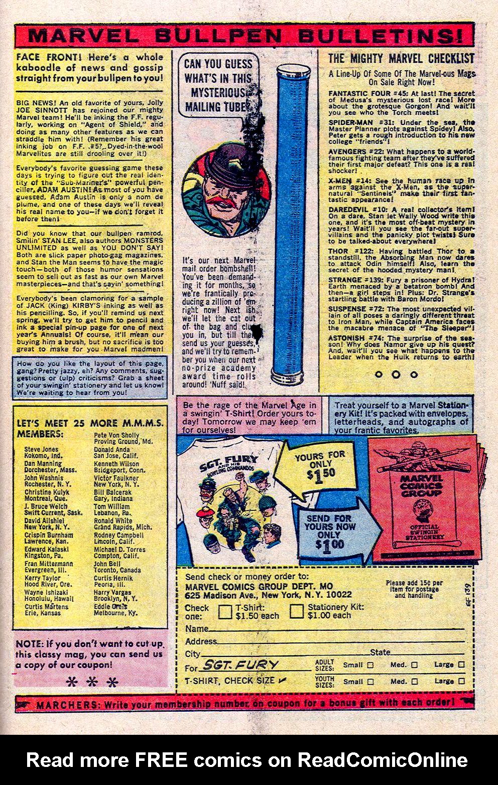 Read online Sgt. Fury comic -  Issue #24 - 31