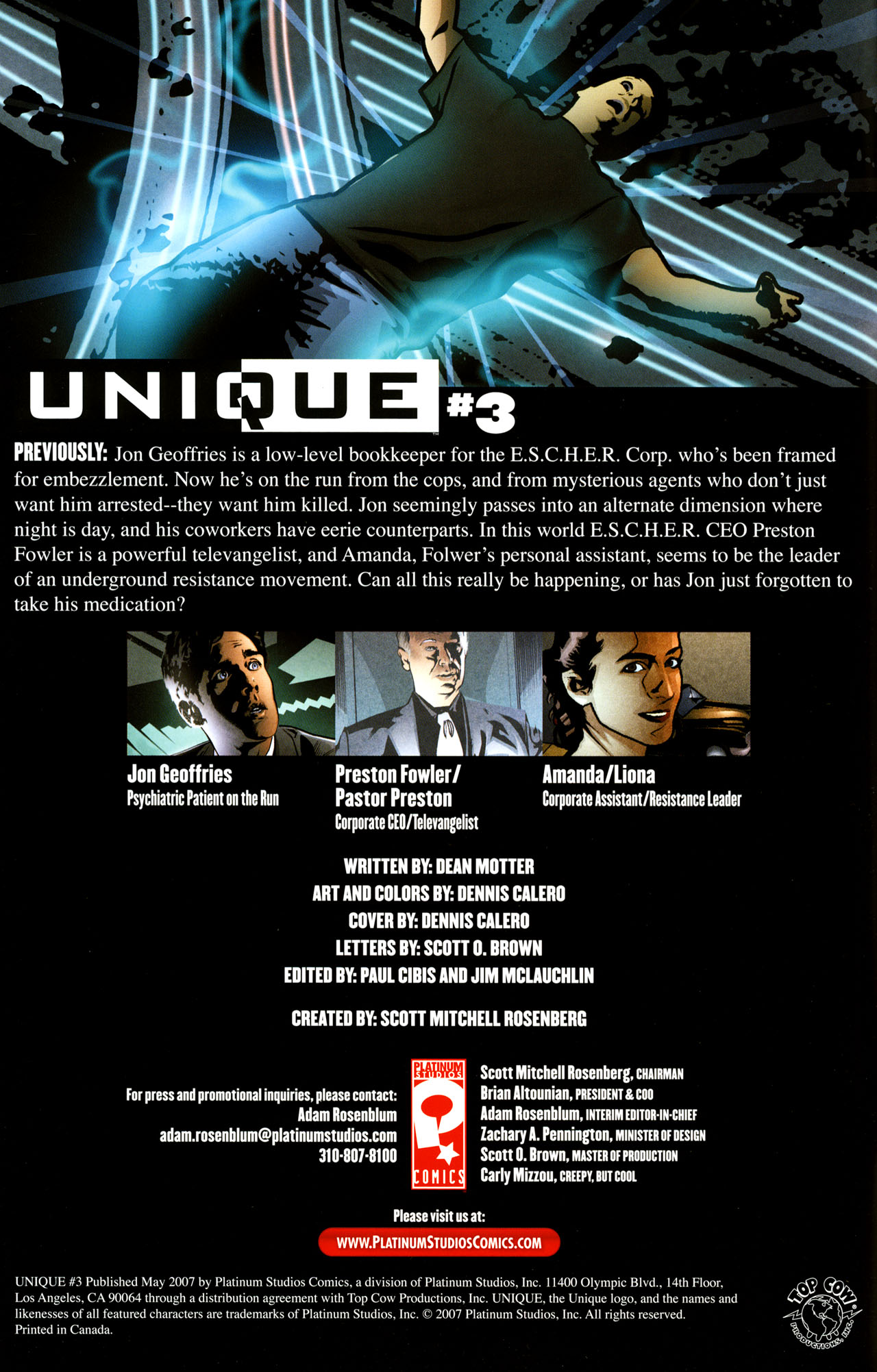 Read online Unique comic -  Issue #3 - 2
