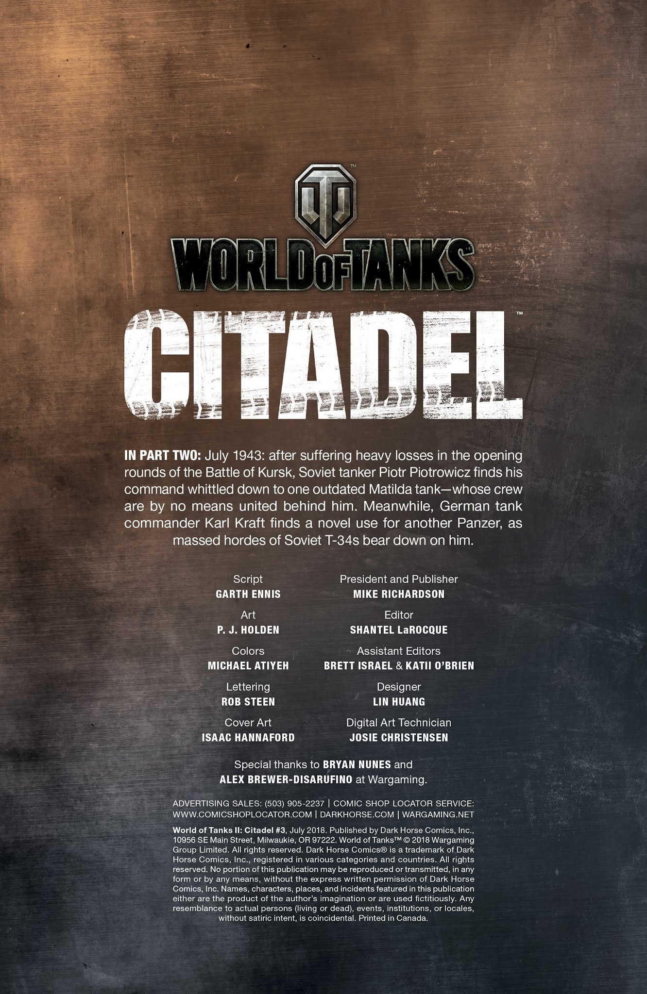 Read online World of Tanks II: Citadel comic -  Issue #3 - 2