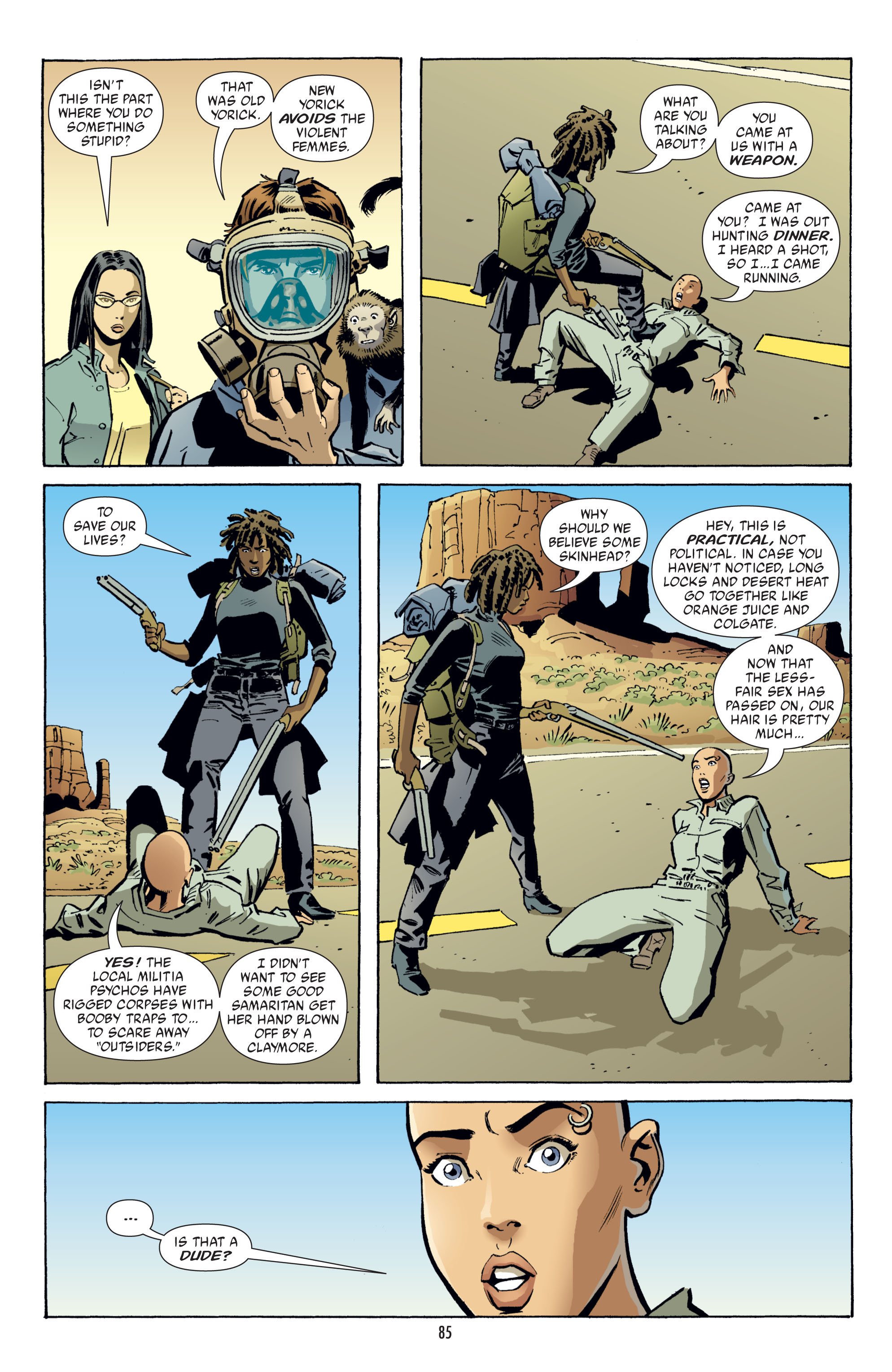 Read online Y: The Last Man (2002) comic -  Issue # _TPB 4 - 85