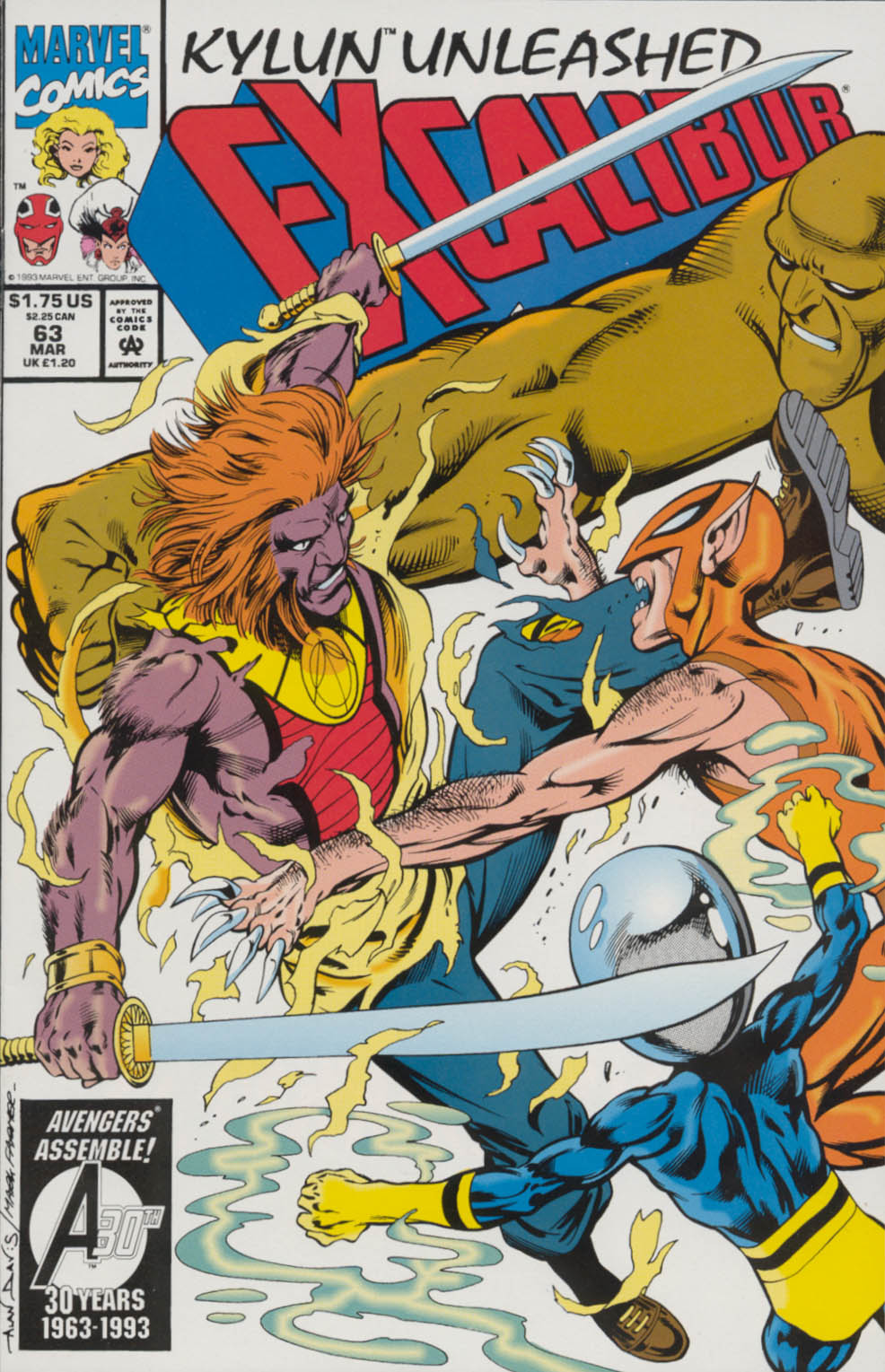 Read online Excalibur (1988) comic -  Issue #63 - 1