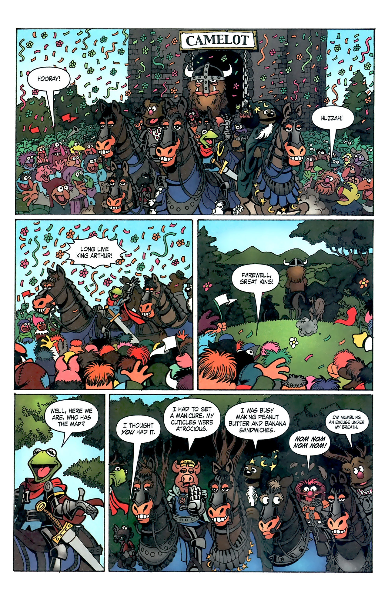 Read online Muppet King Arthur comic -  Issue #3 - 9