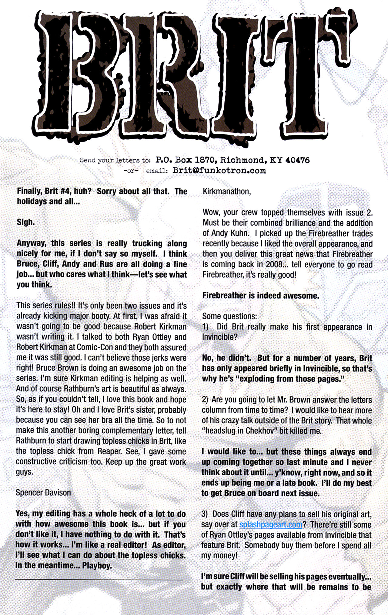 Read online Brit comic -  Issue #4 - 23