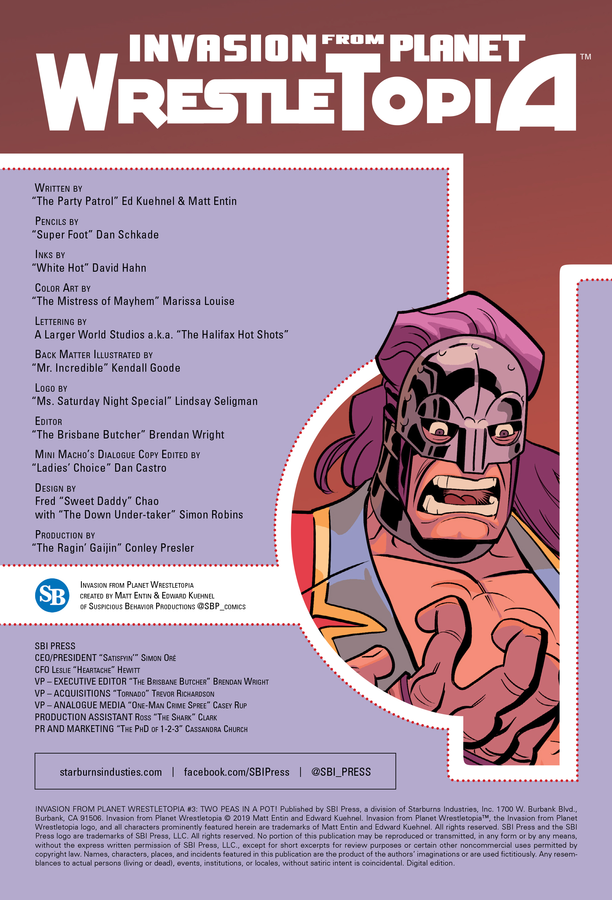 Read online Invasion from Planet Wrestletopia comic -  Issue #3 - 2