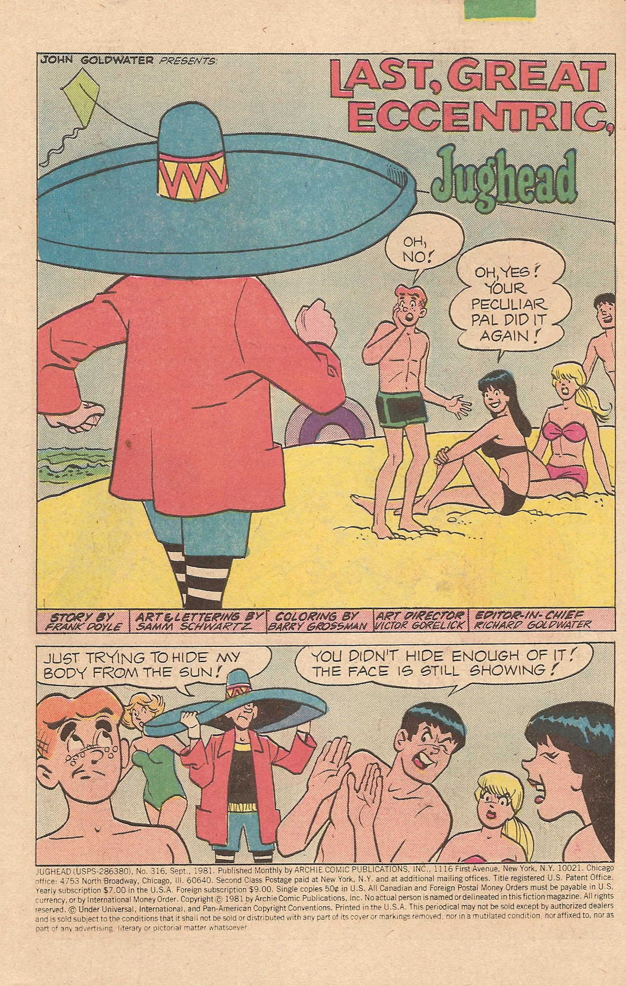 Read online Jughead (1965) comic -  Issue #316 - 3