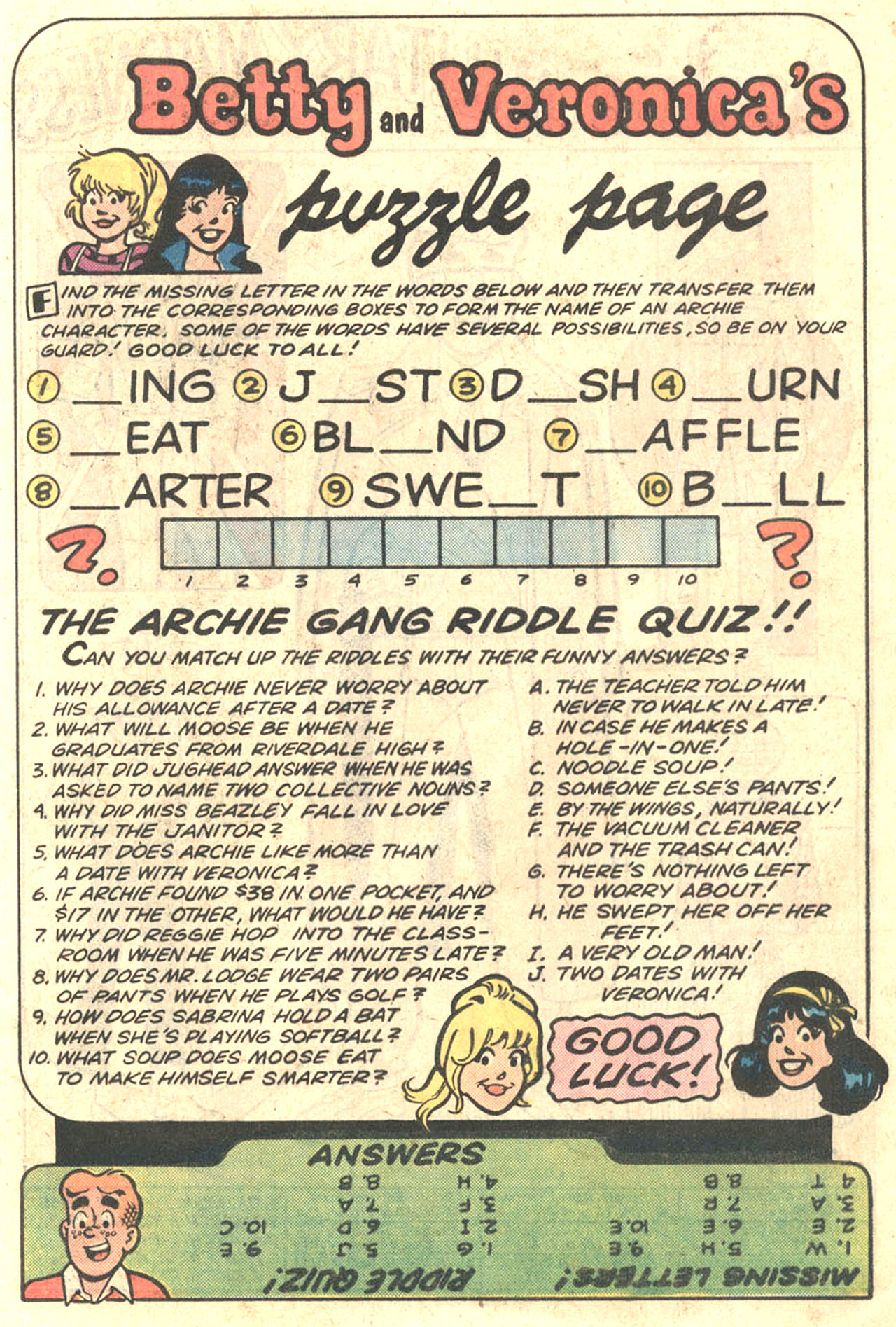 Read online Archie's Girls Betty and Veronica comic -  Issue #326 - 21